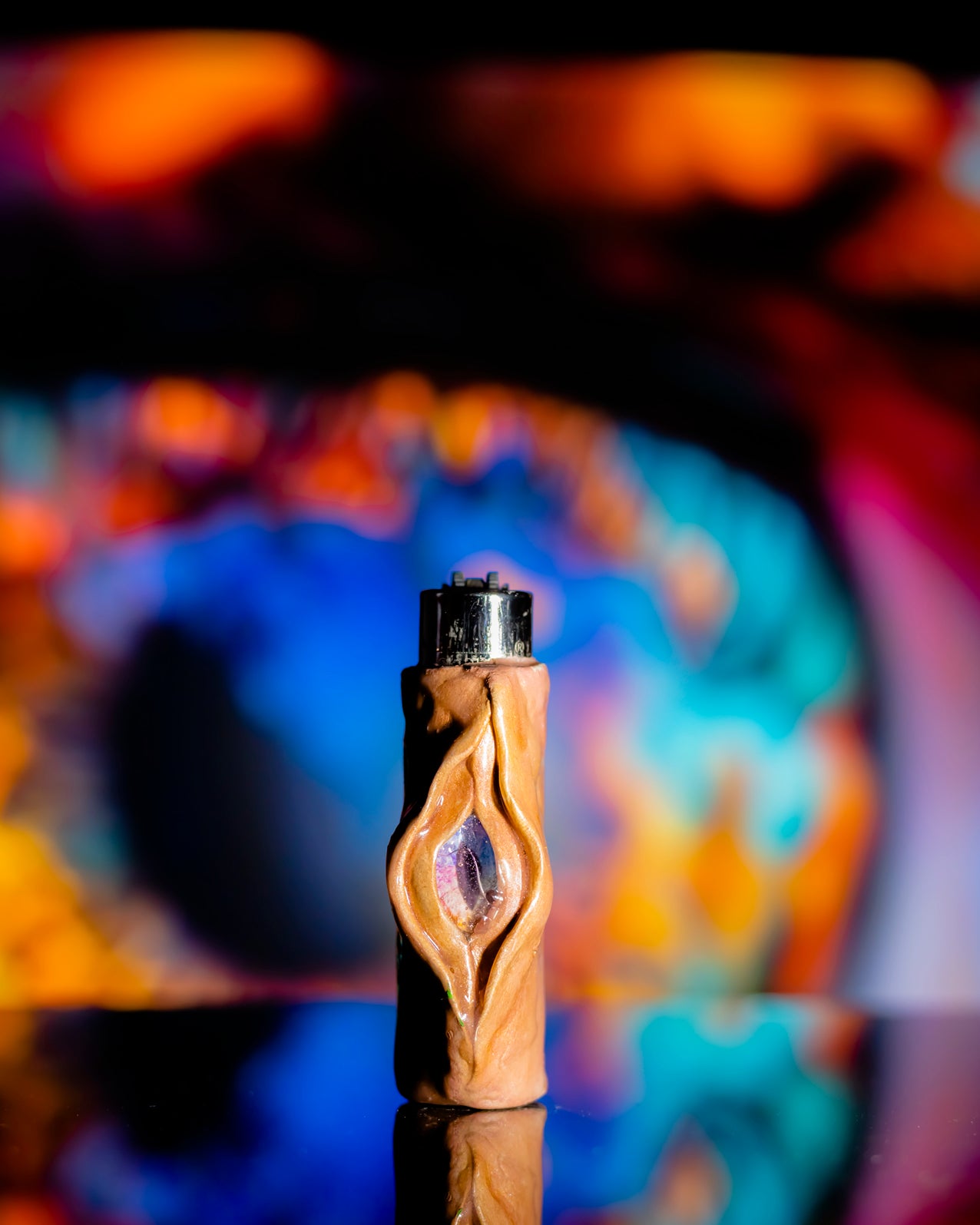 Watcher of the Flame Clay Clipper Lighter 👁️🔥