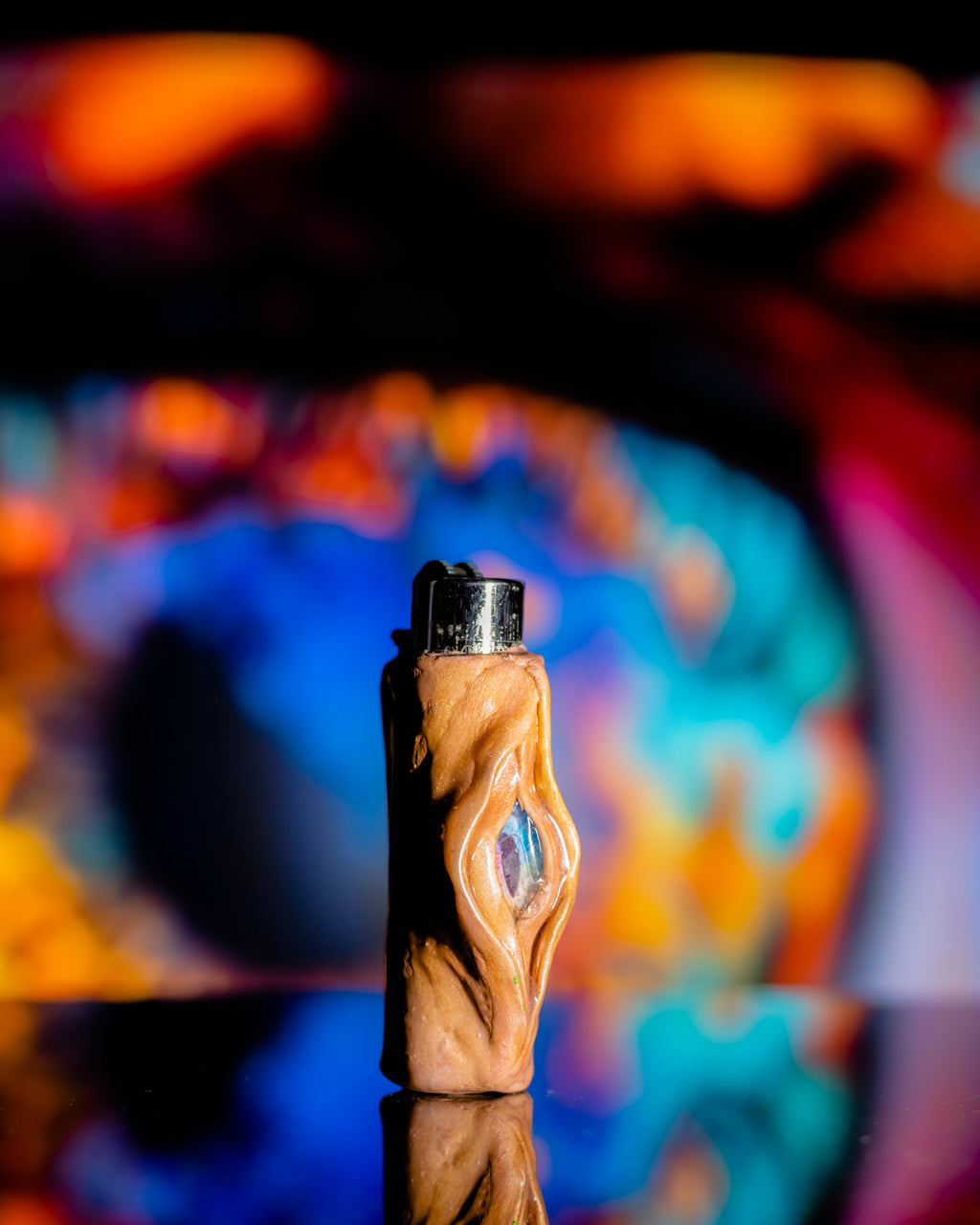 Watcher of the Flame Clay Clipper Lighter 👁️🔥