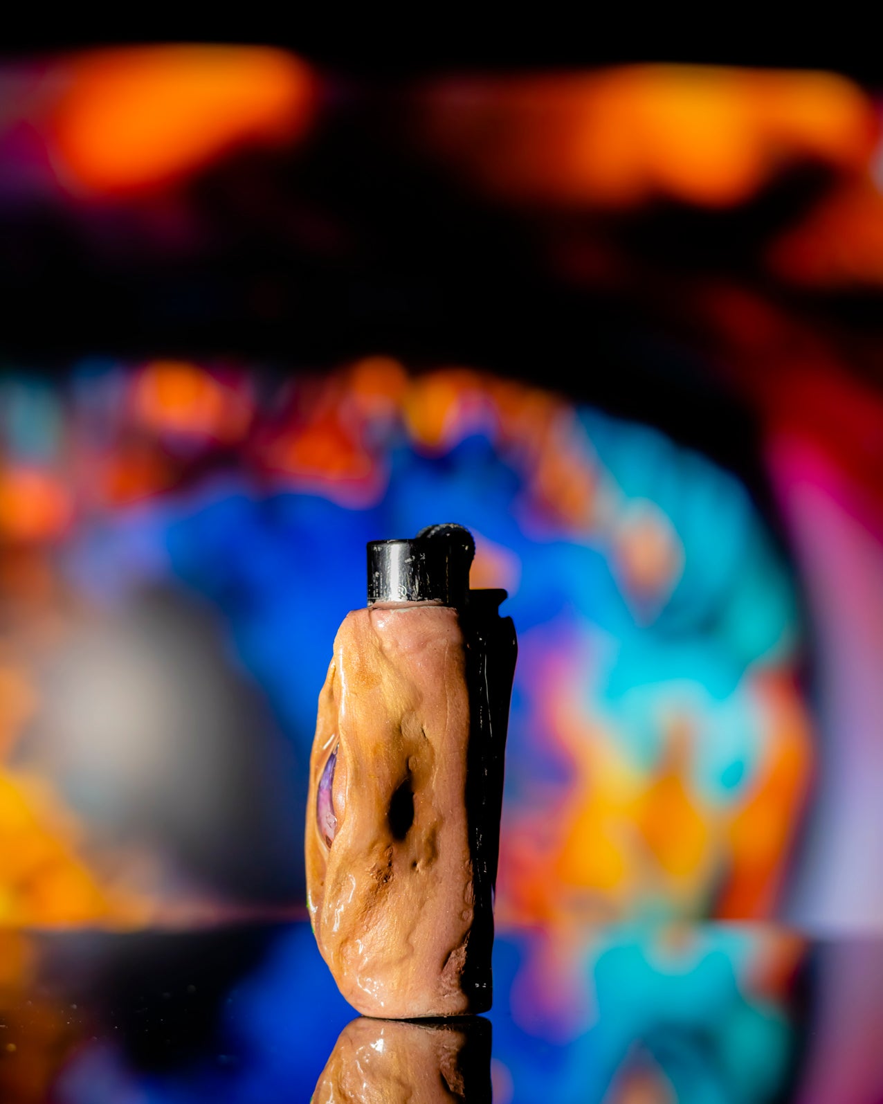 Watcher of the Flame Clay Clipper Lighter 👁️🔥