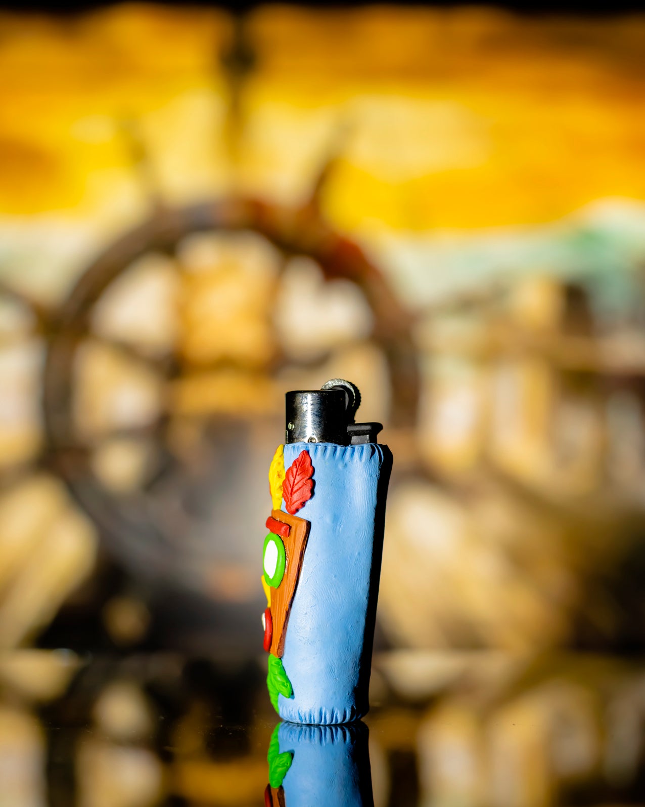 Tiki Smile Clay Clipper Lighter 🗿🌴