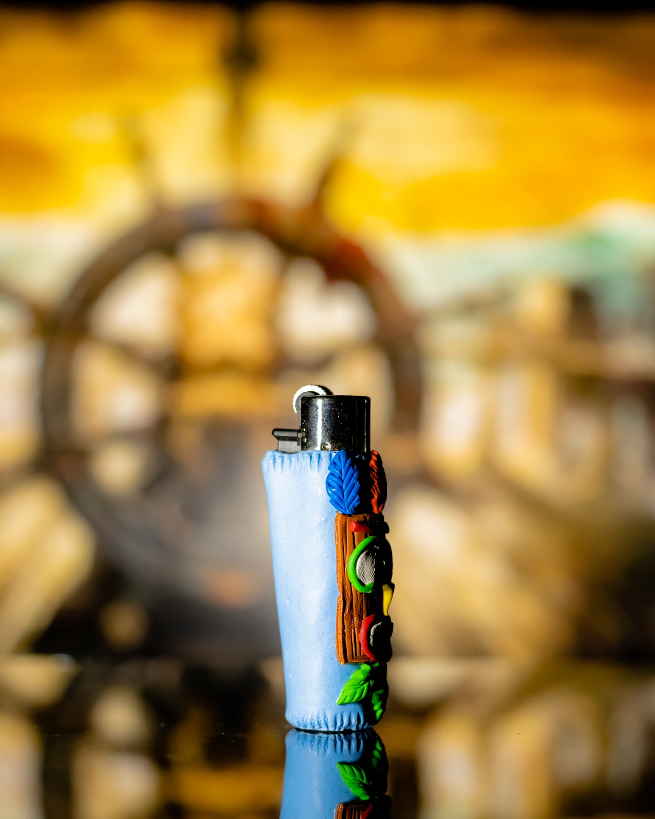 Tiki Smile Clay Clipper Lighter 🗿🌴
