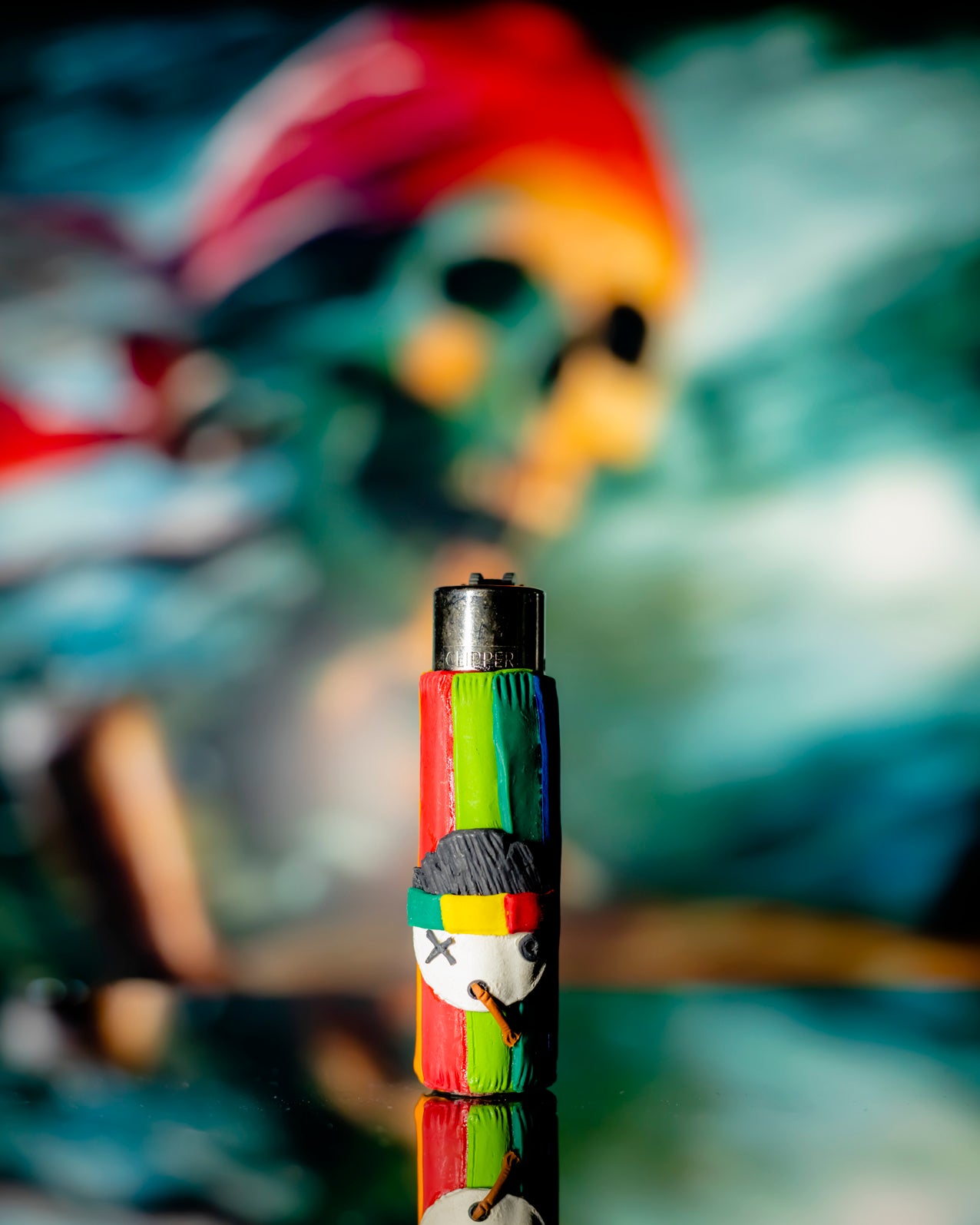 SlimJim Street-Stripe Clay Clipper Lighter 🏁🔥