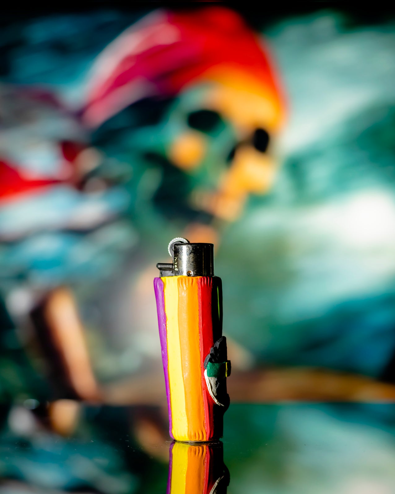 SlimJim Street-Stripe Clay Clipper Lighter 🏁🔥
