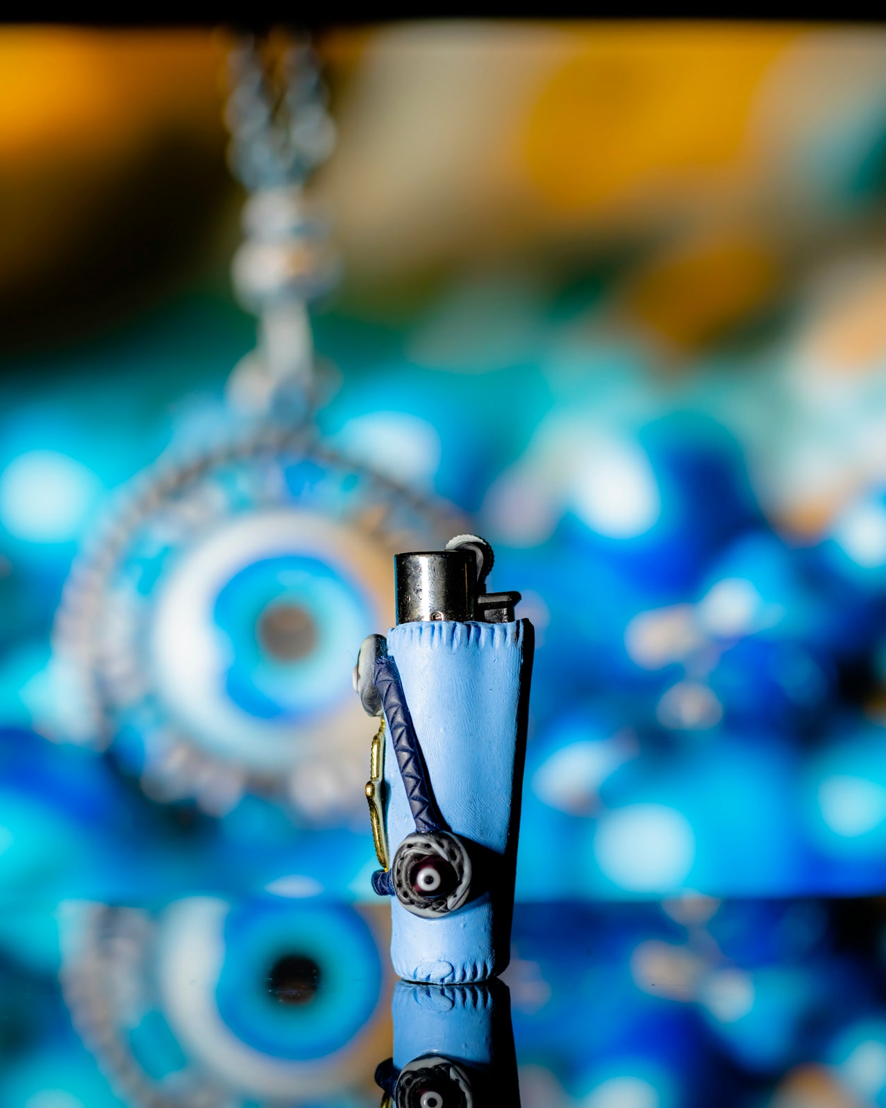 Evil Eye Guardian Clay Clipper Lighter 🧿✨