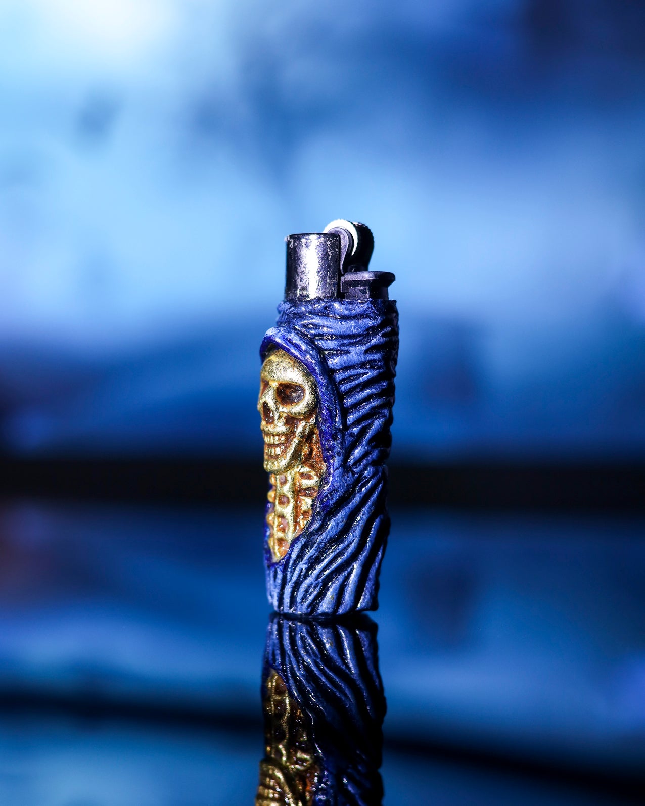 Grim Shroud Clay Clipper Lighter 💀🕯️🔥