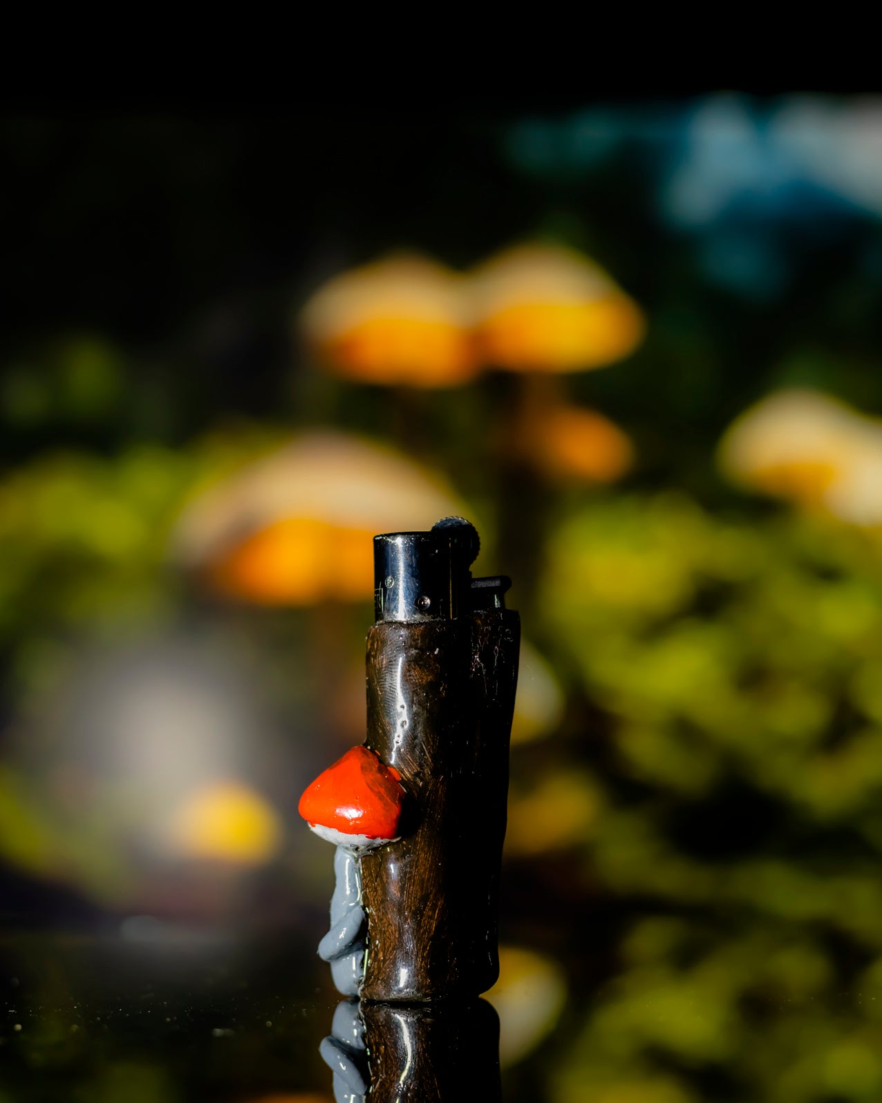 Grumpy Shroom Gremlin Clay Lighter 🍄😤🔥