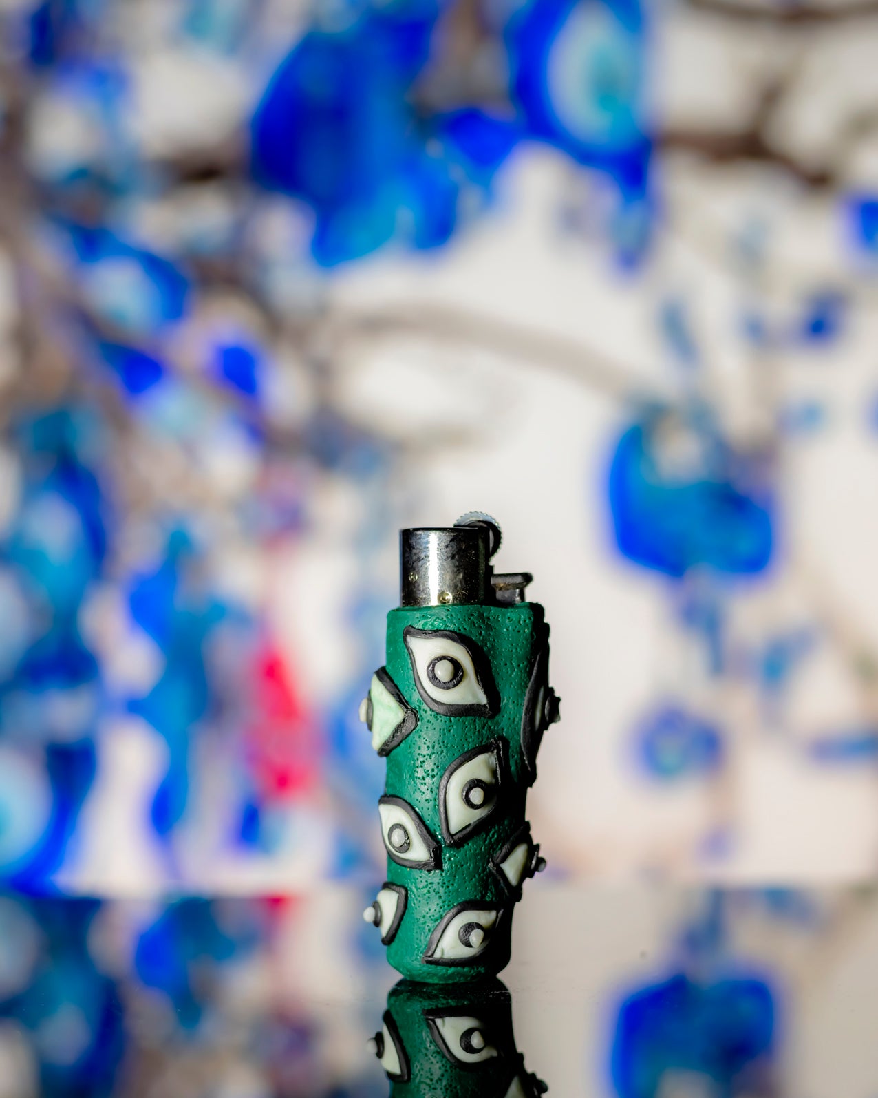 Night-Watcher Glow Clay Clipper Lighter 👁️🌌