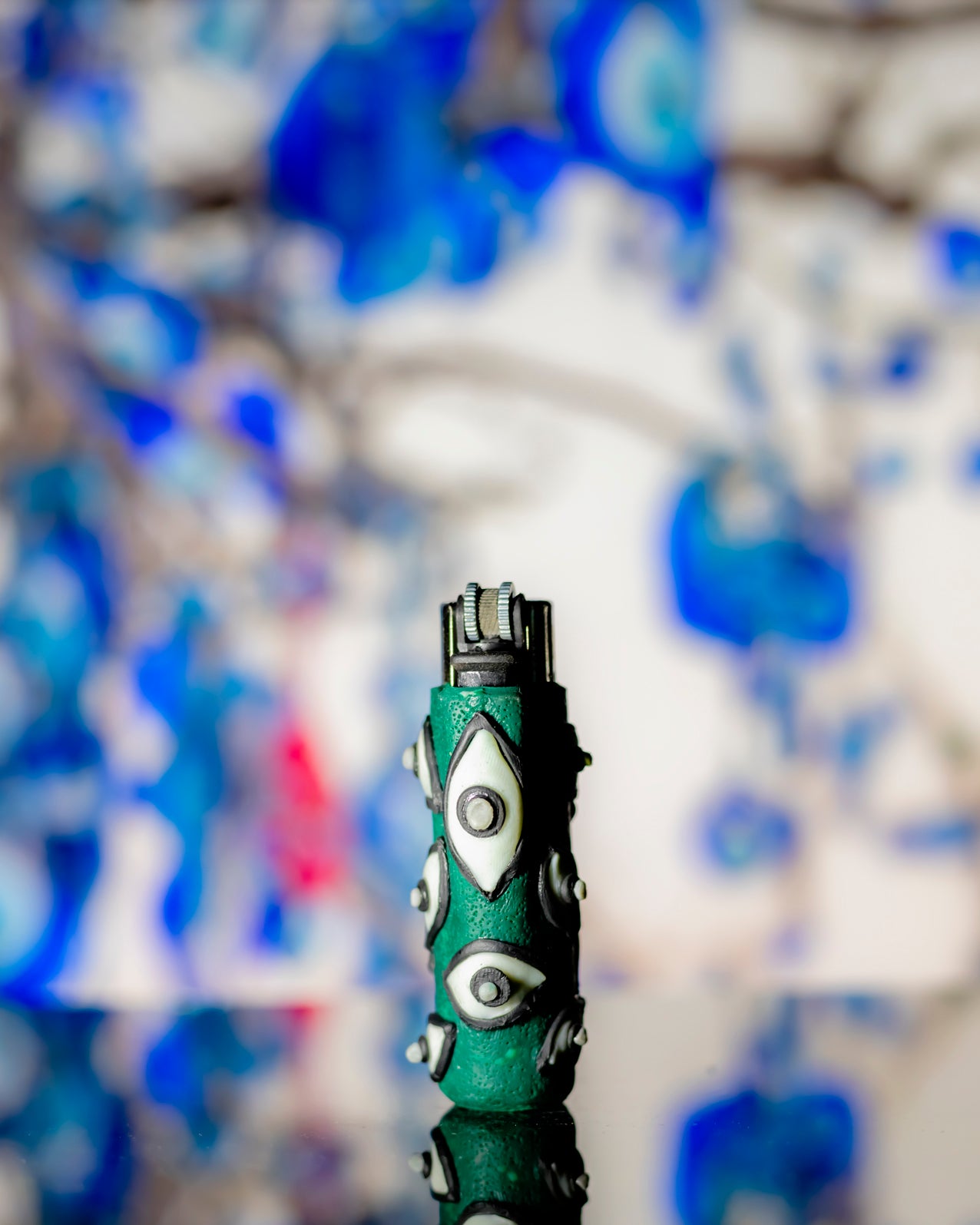 Night-Watcher Glow Clay Clipper Lighter 👁️🌌