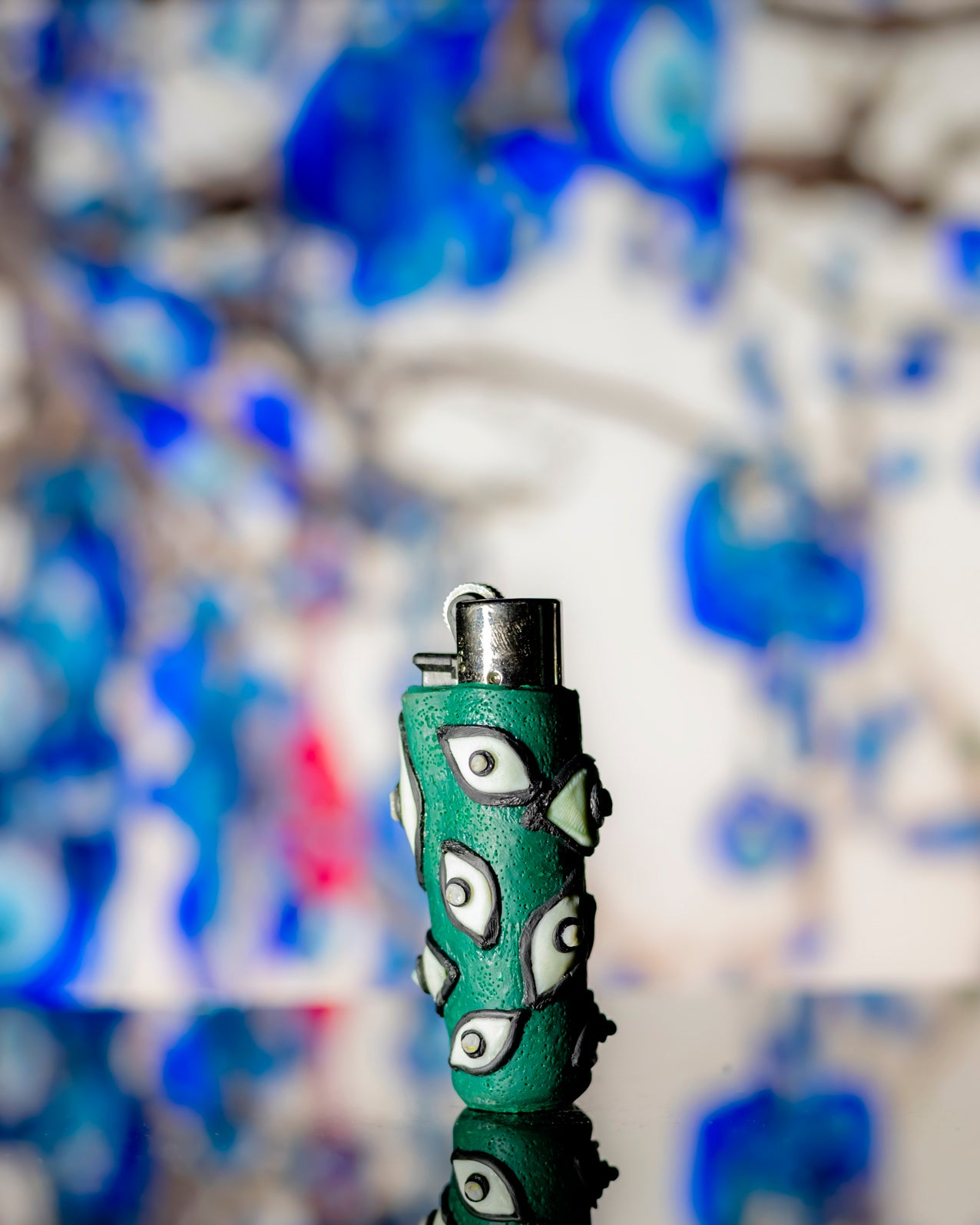 Night-Watcher Glow Clay Clipper Lighter 👁️🌌
