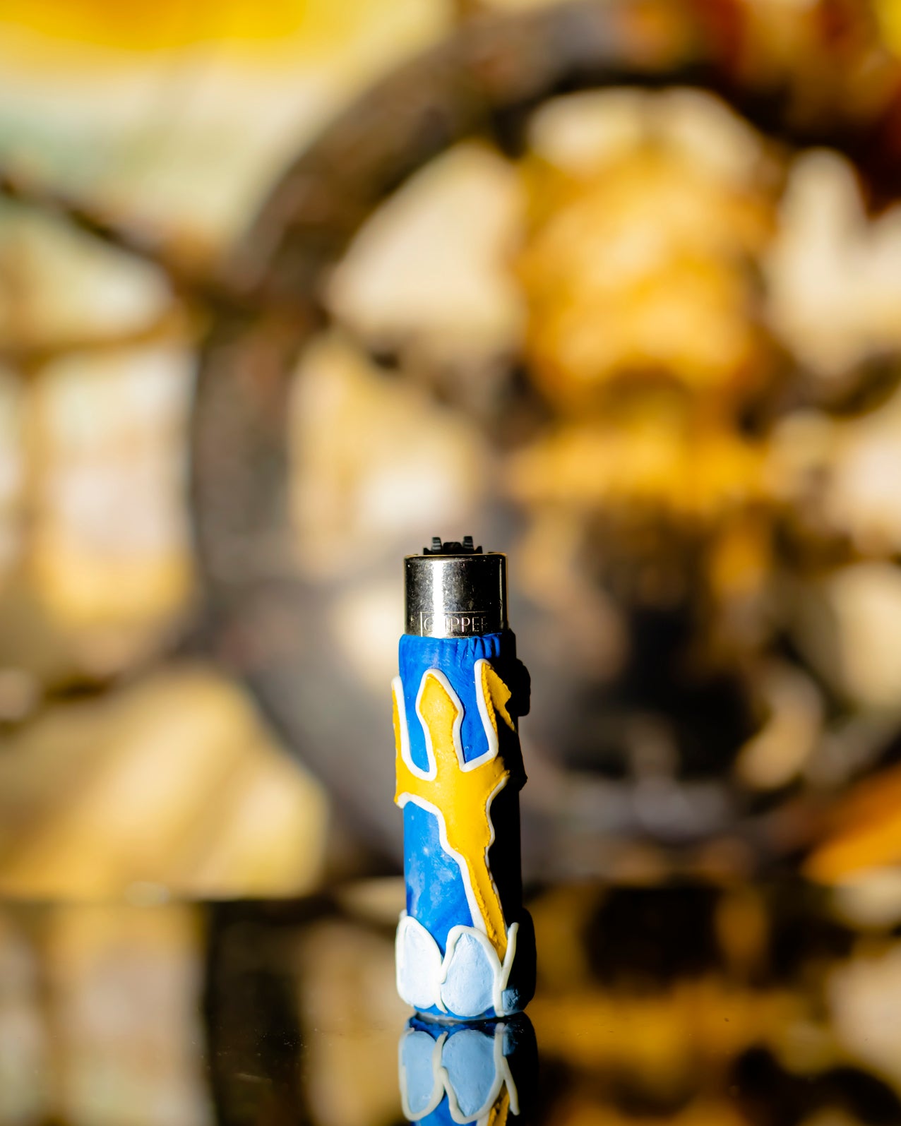 Poseidon’s Trident Glow Clay Clipper Lighter 🌊🔱