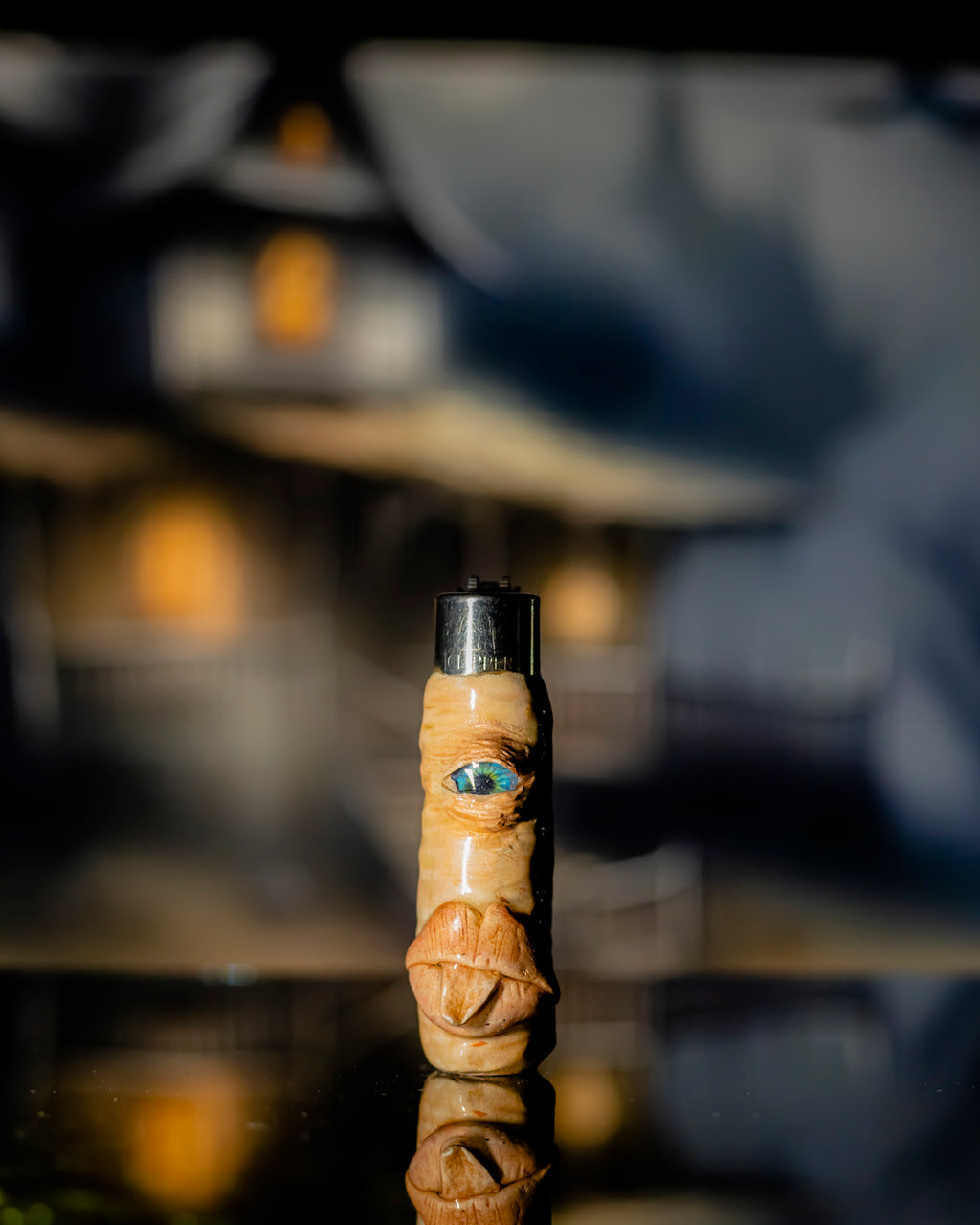 Whispering Watcher Clay Lighter 👁️💬🔥
