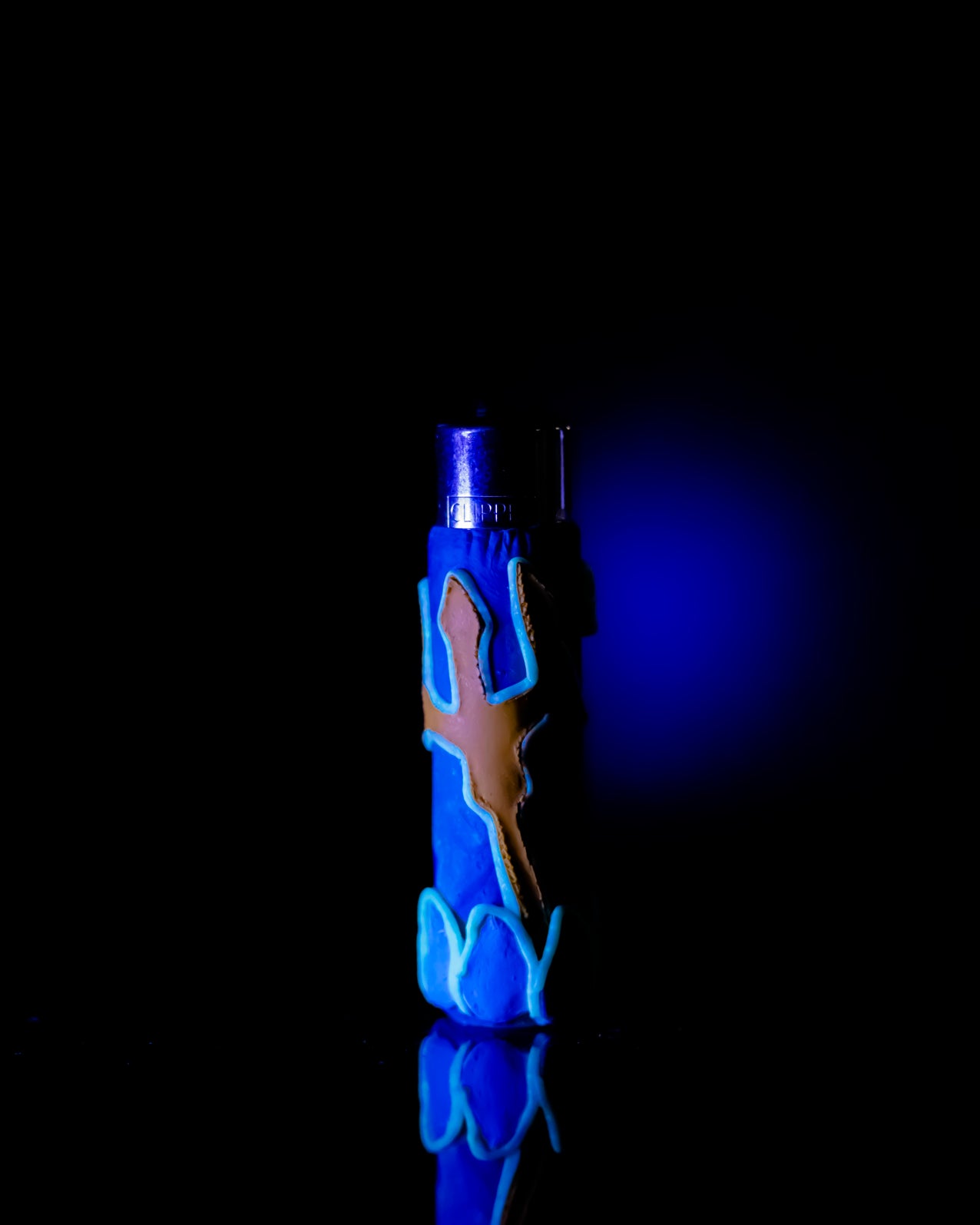 Poseidon’s Trident Glow Clay Clipper Lighter 🌊🔱