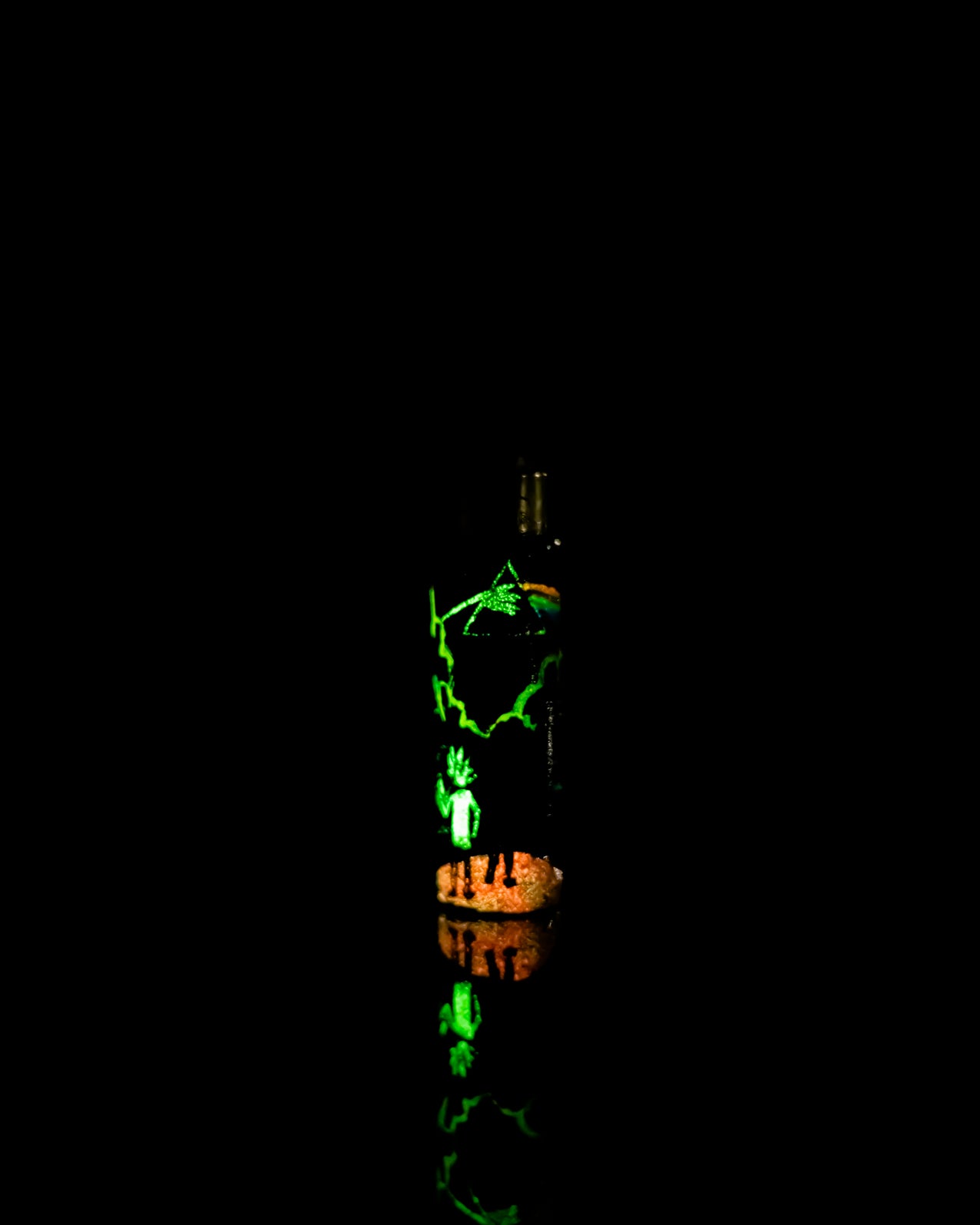 Rick and Morty in the Pinkflloyd verse Glow Painted Clipper Lighter 🌌🔺