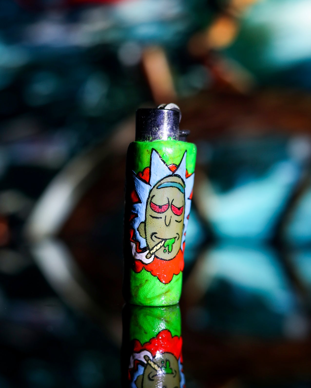 Cosmic Duo Painted Lighter 🎨🌌🔥