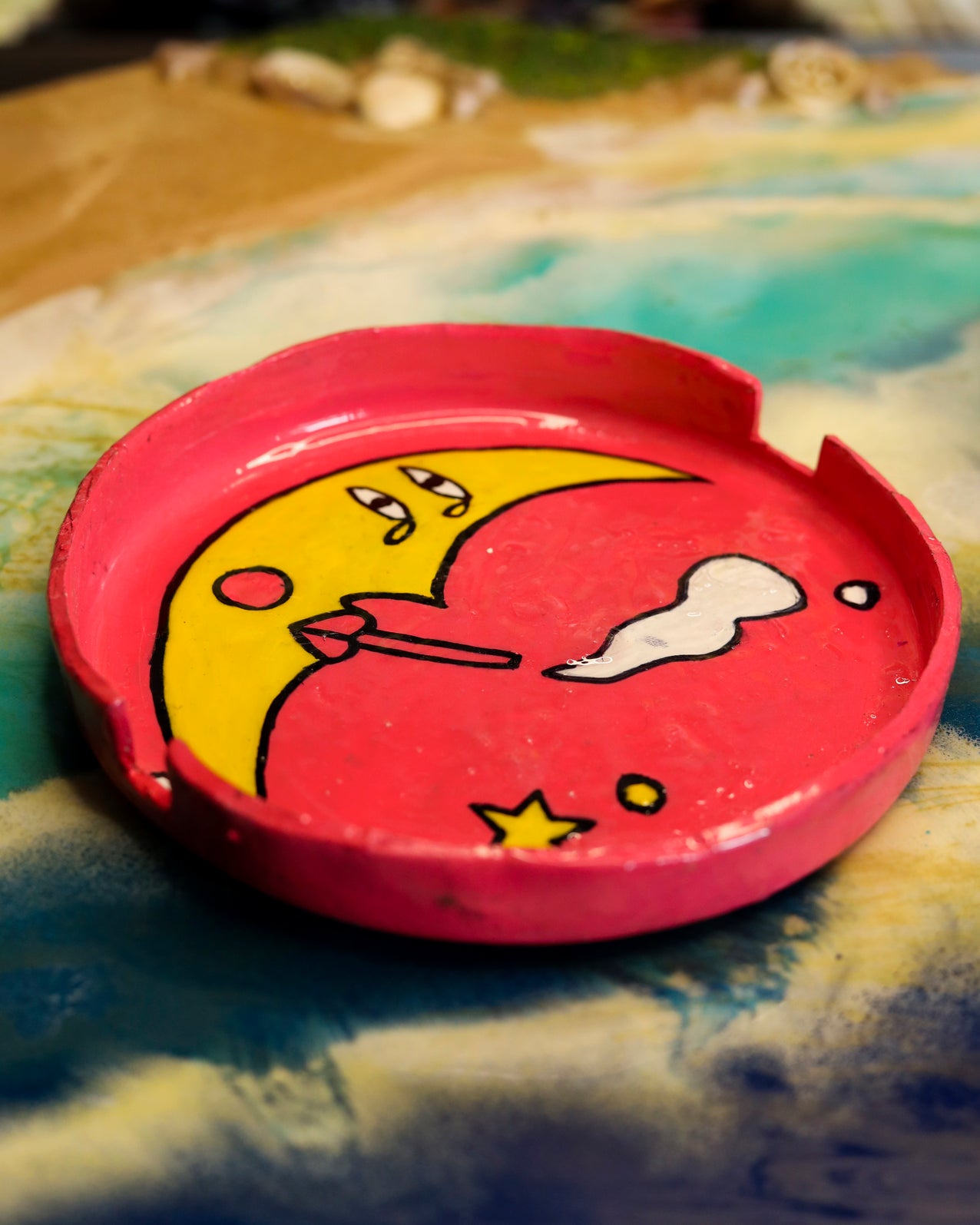 The Pink Moon Dream Ashtray🌙