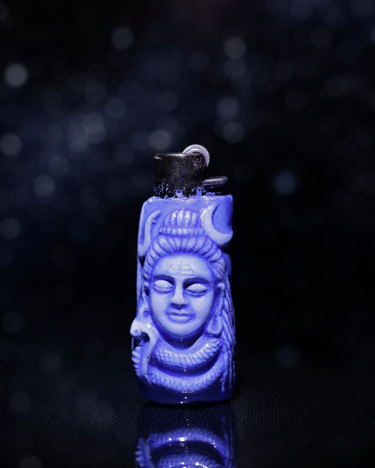 Lord Shiva Painted Clipper Lighter 🔱💙🔥