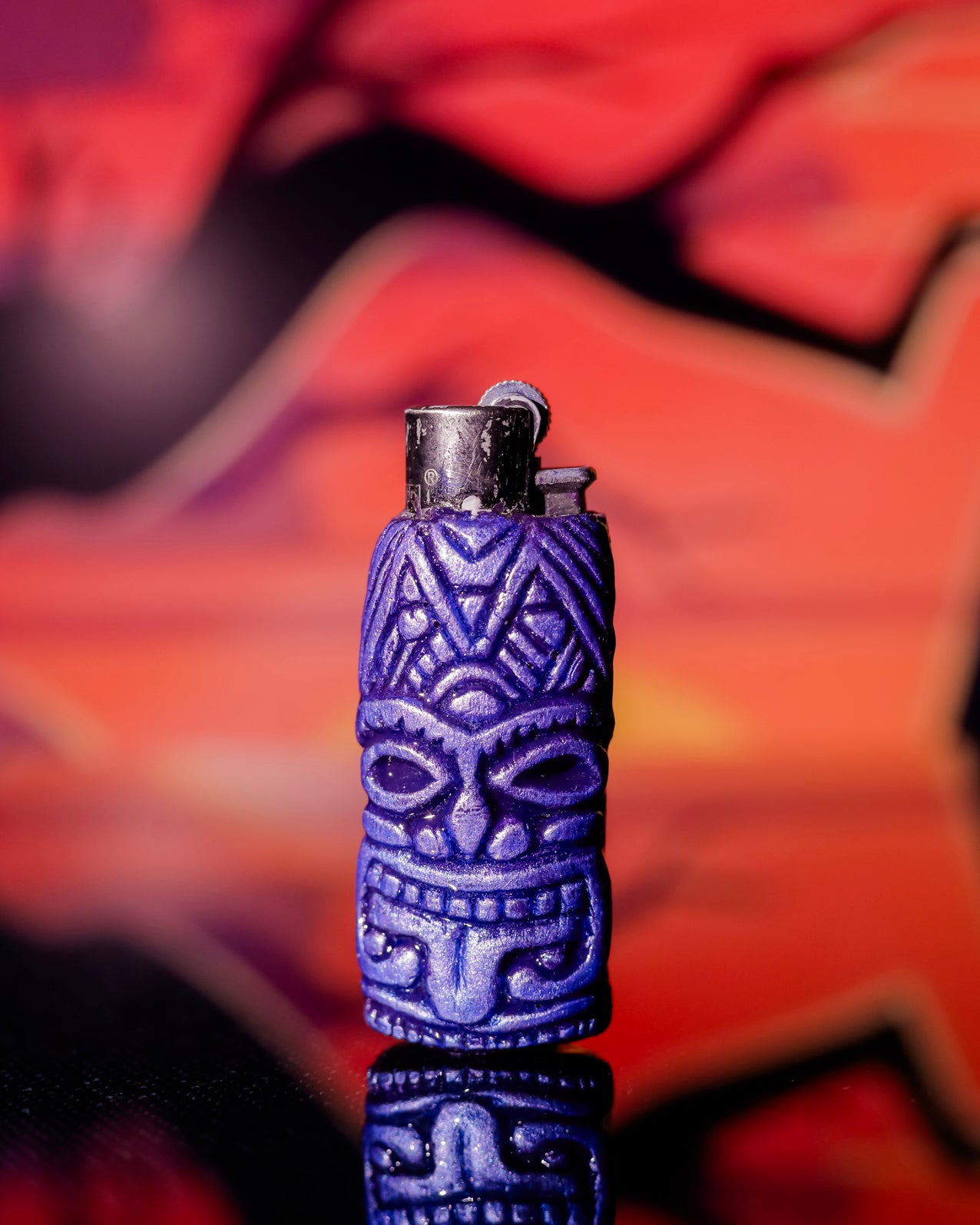 Tiki Spirit Painted Clipper Lighter 🗿🔥