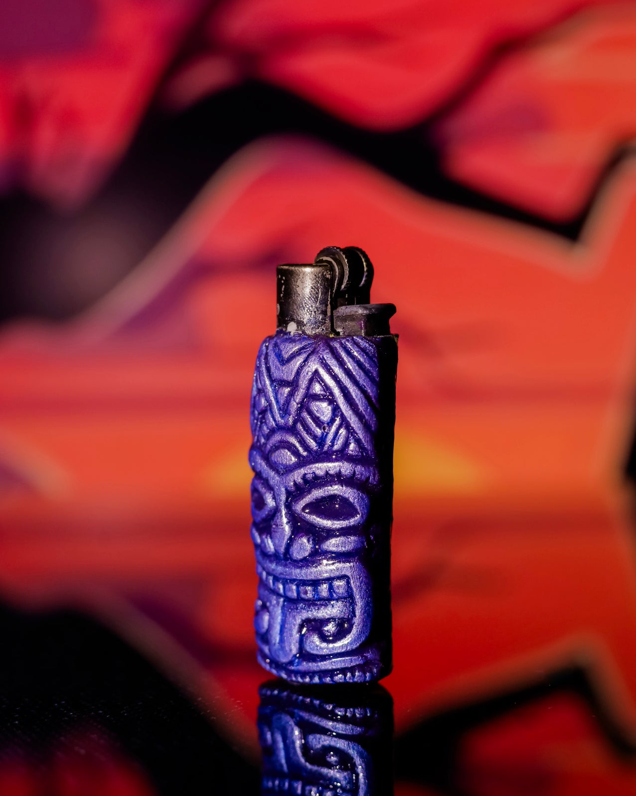 Tiki Spirit Painted Clipper Lighter 🗿🔥