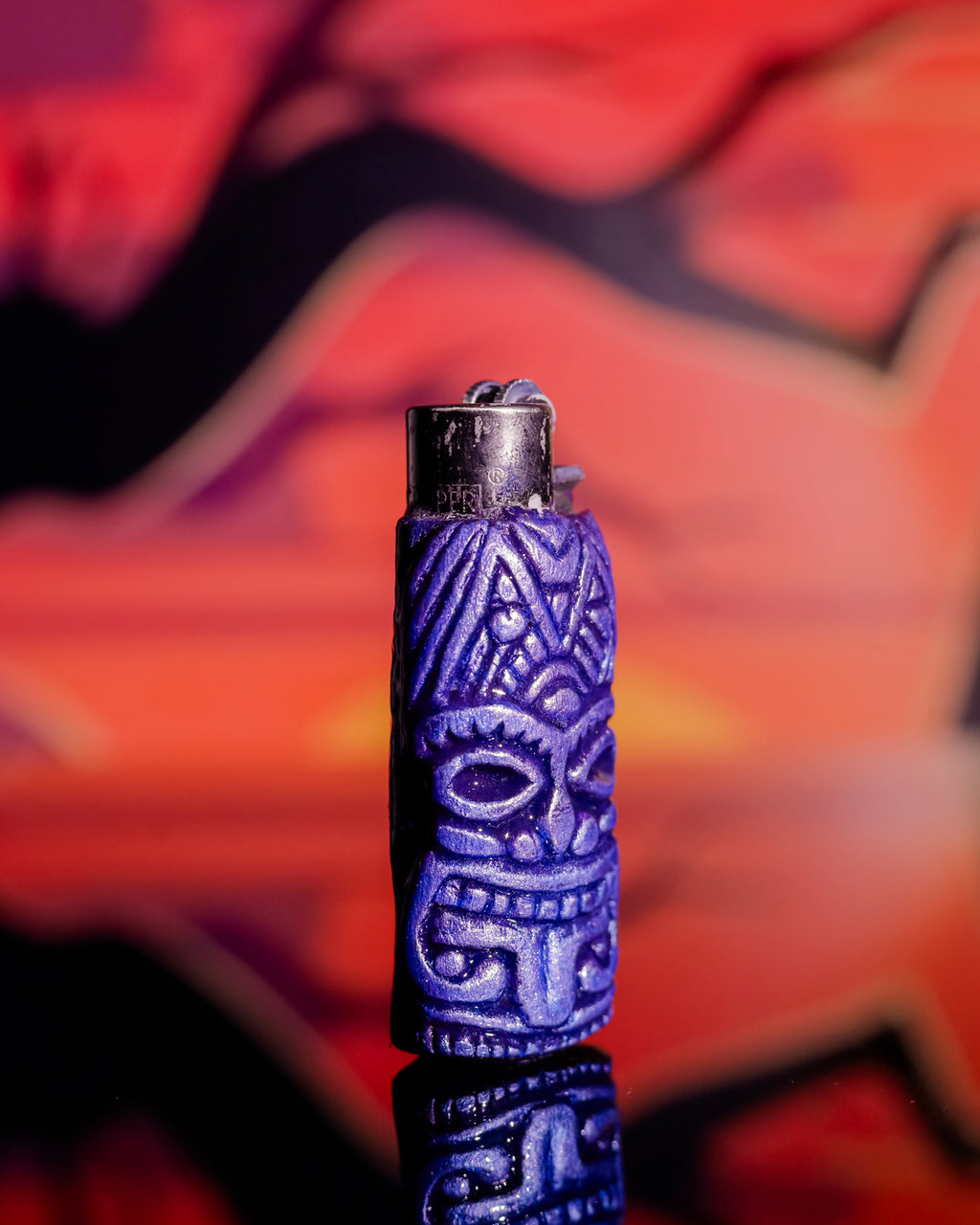 Tiki Spirit Painted Clipper Lighter 🗿🔥