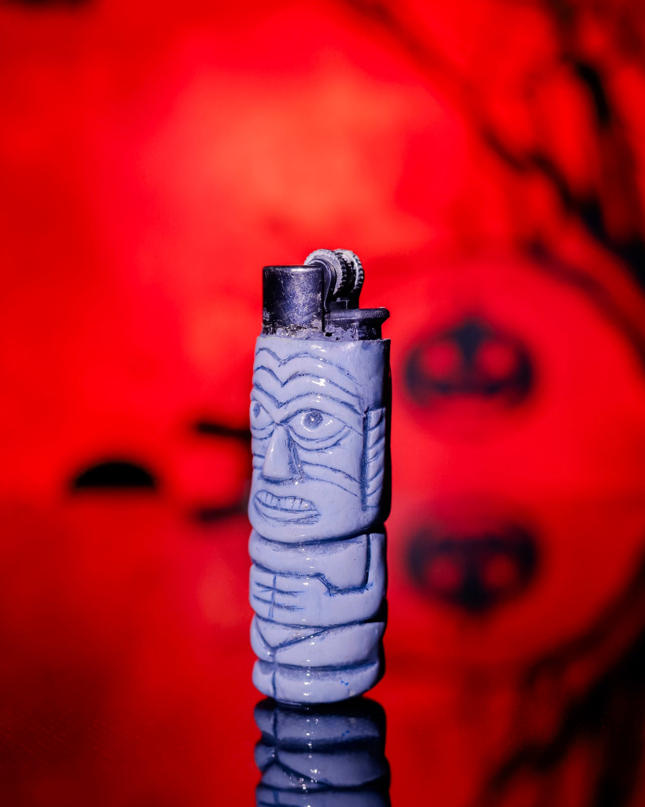 Totem Guardian Painted Clipper Lighter 🪵🔥