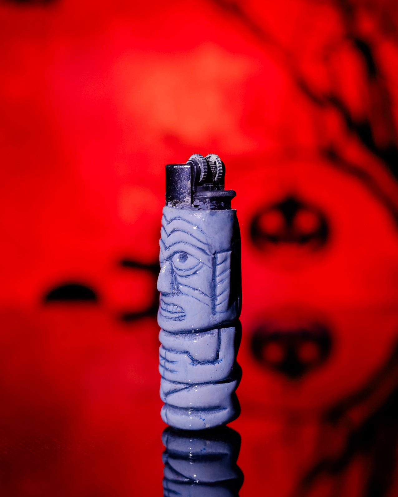 Totem Guardian Painted Clipper Lighter 🪵🔥