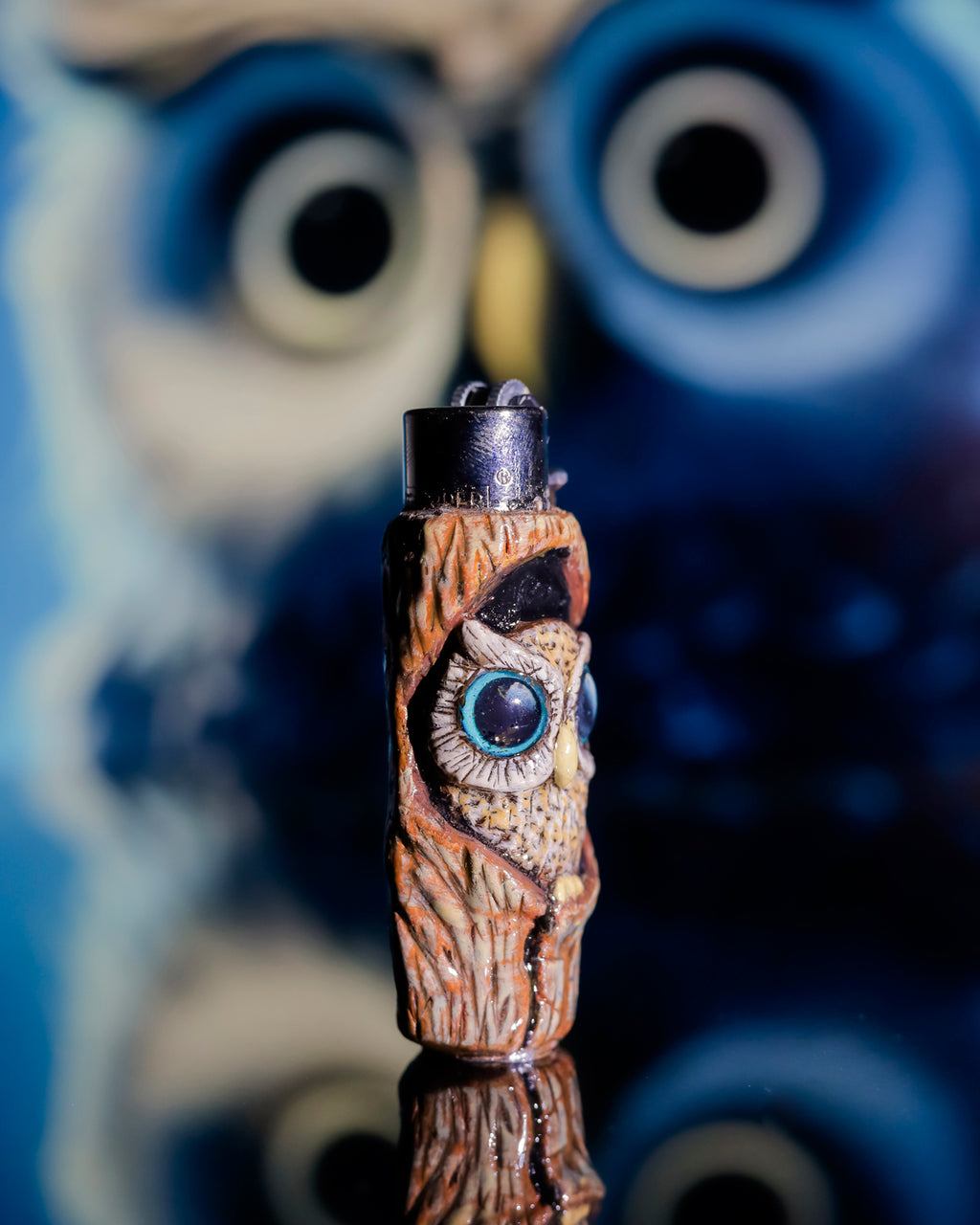 Owl Guardian Painted Clipper Lighter 🦉🔥