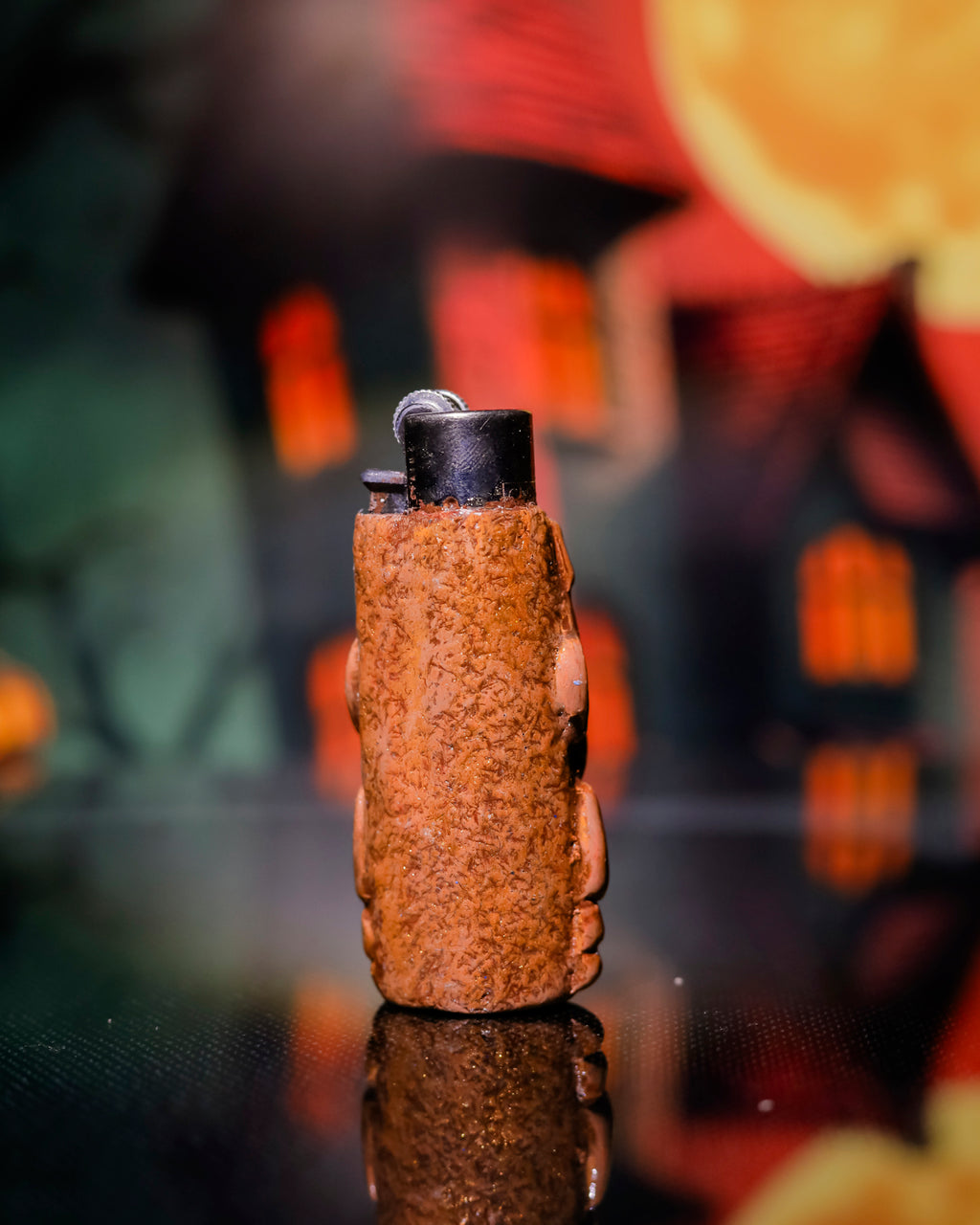 Tiki Warrior Painted Clipper Lighter 🌺🔥