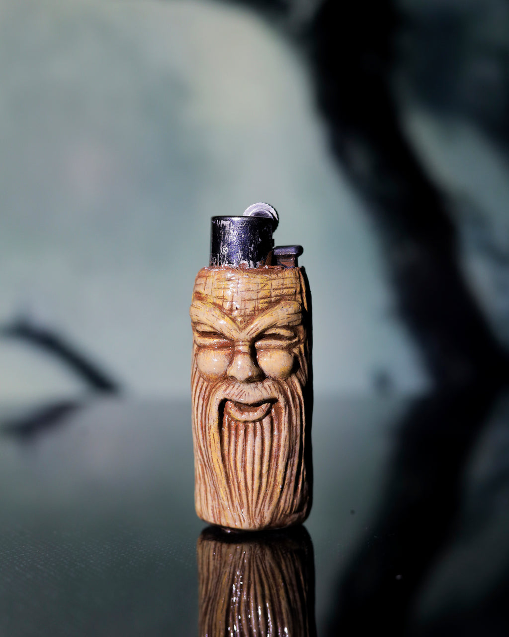 Forest Sage Painted Clipper Lighter 🌲🔥