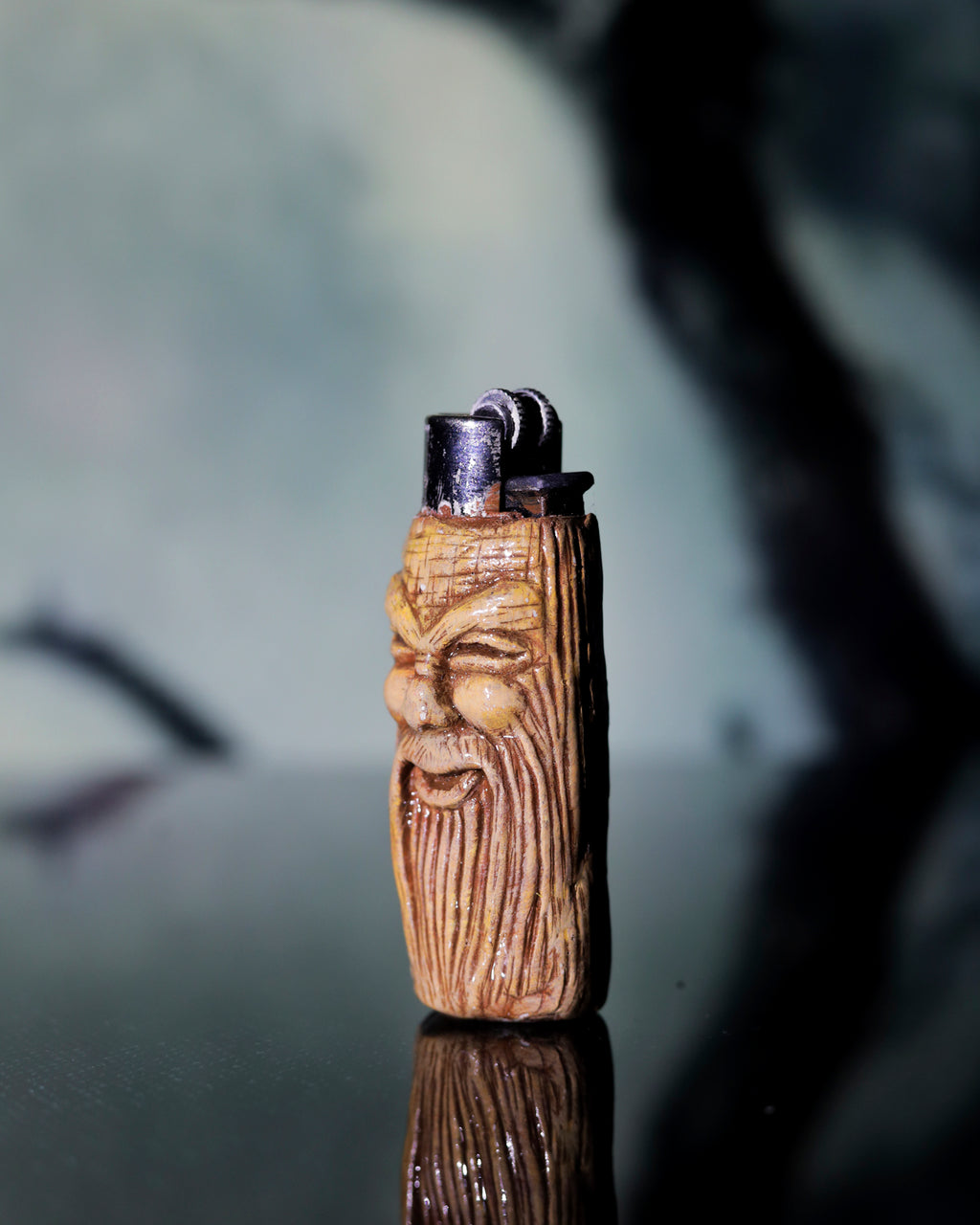 Forest Sage Painted Clipper Lighter 🌲🔥