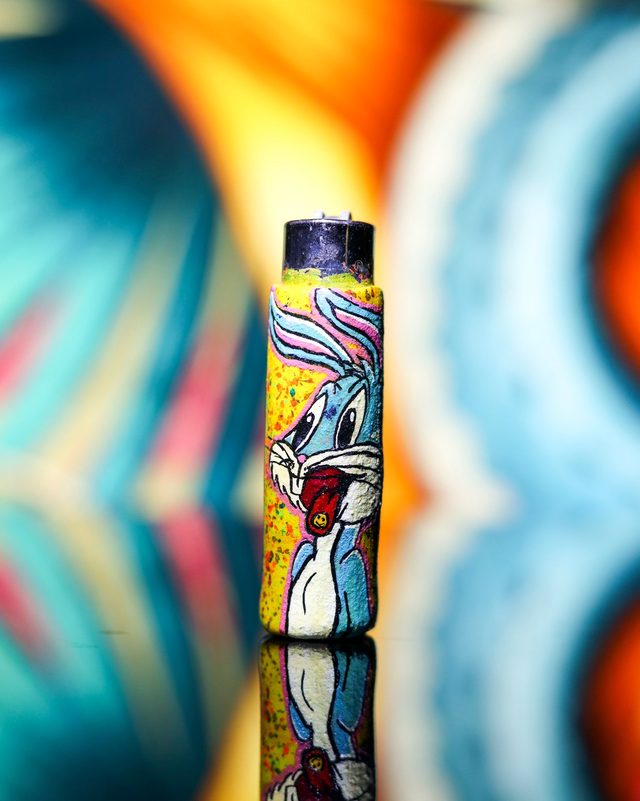 Bugs Trip Painted Clipper Lighter 🐰🎨👅✨