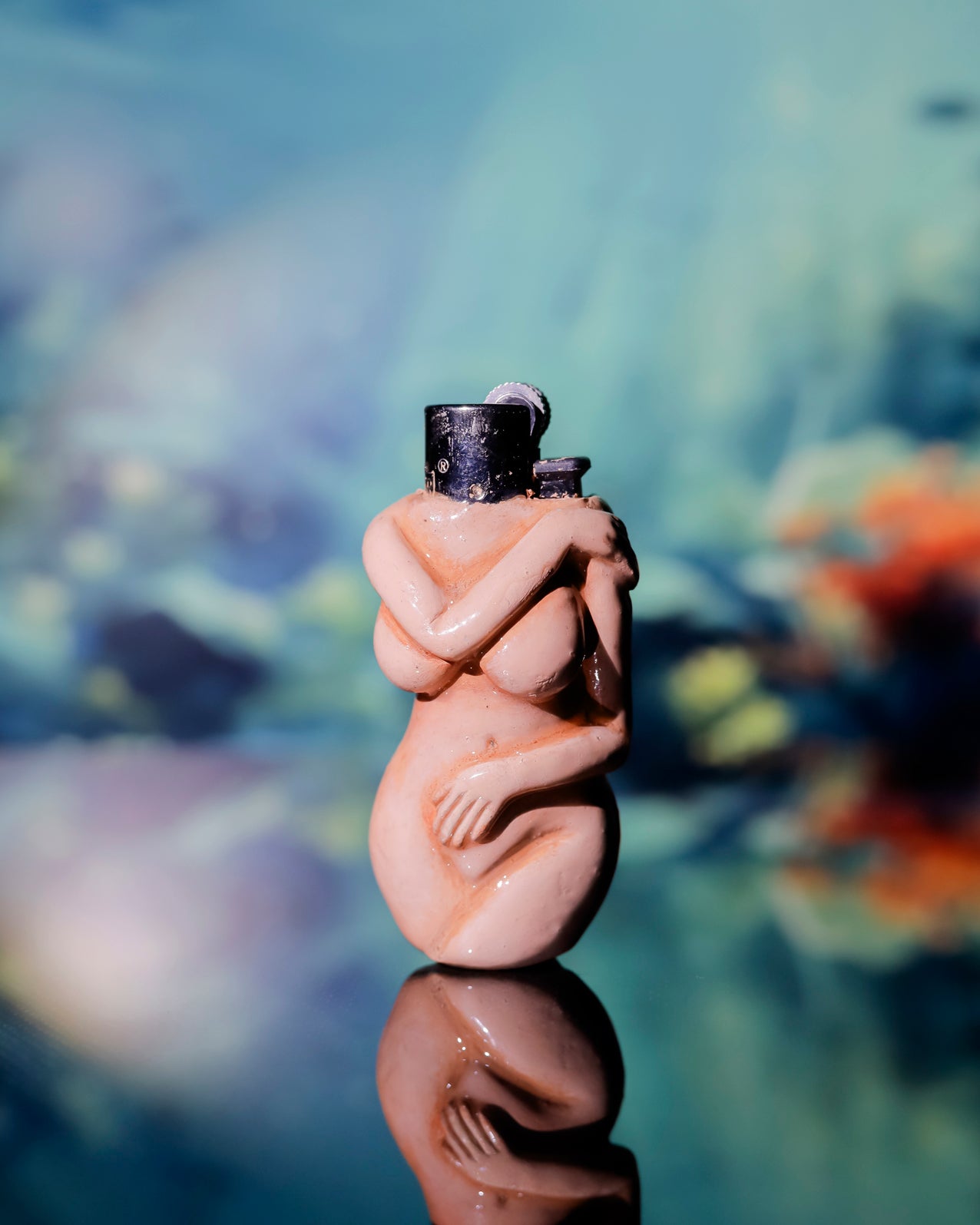 Lovers Flame Painted Clipper Lighter 💞🔥
