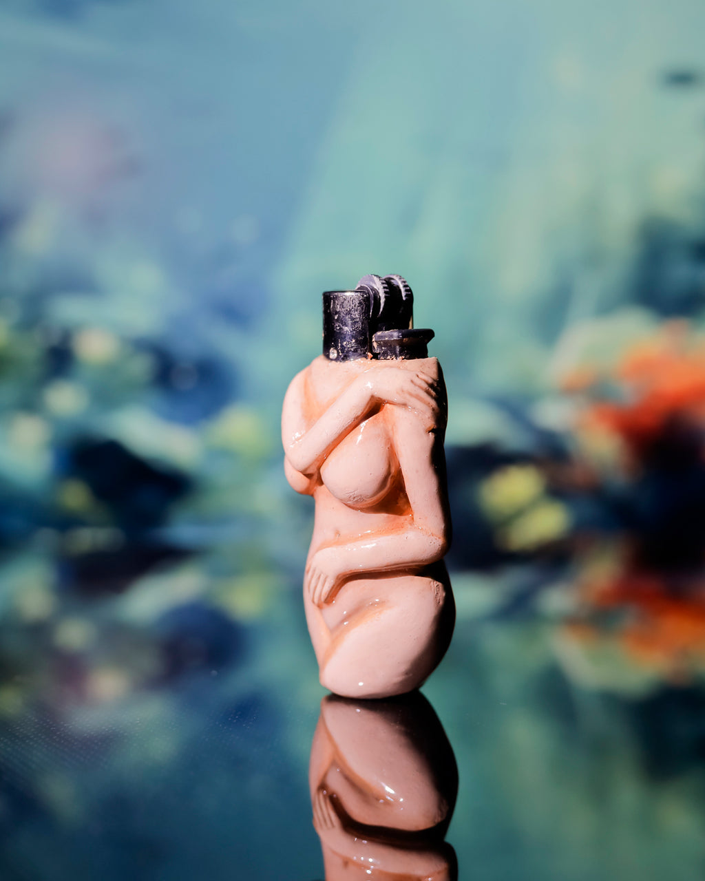 Lovers Flame Painted Clipper Lighter 💞🔥