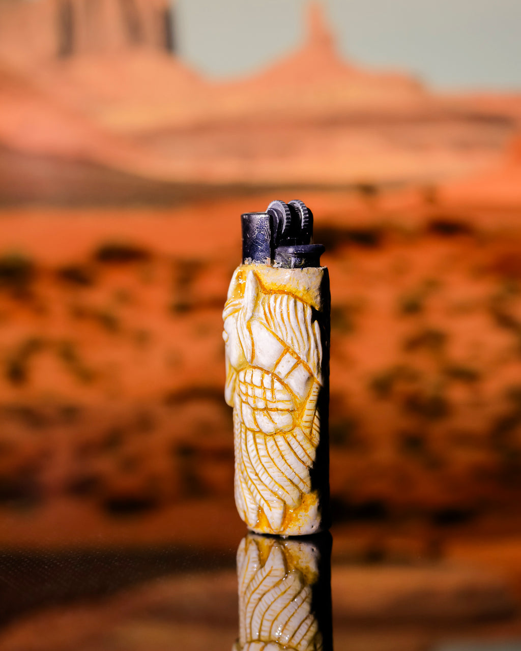 Desert Stallion Painted Clipper Lighter 🐎🔥