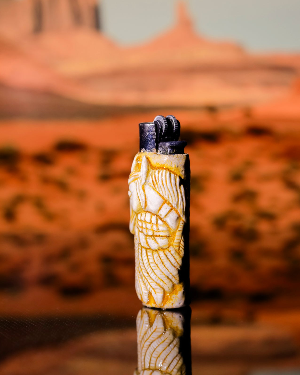 Desert Stallion Painted Clipper Lighter 🐎🔥