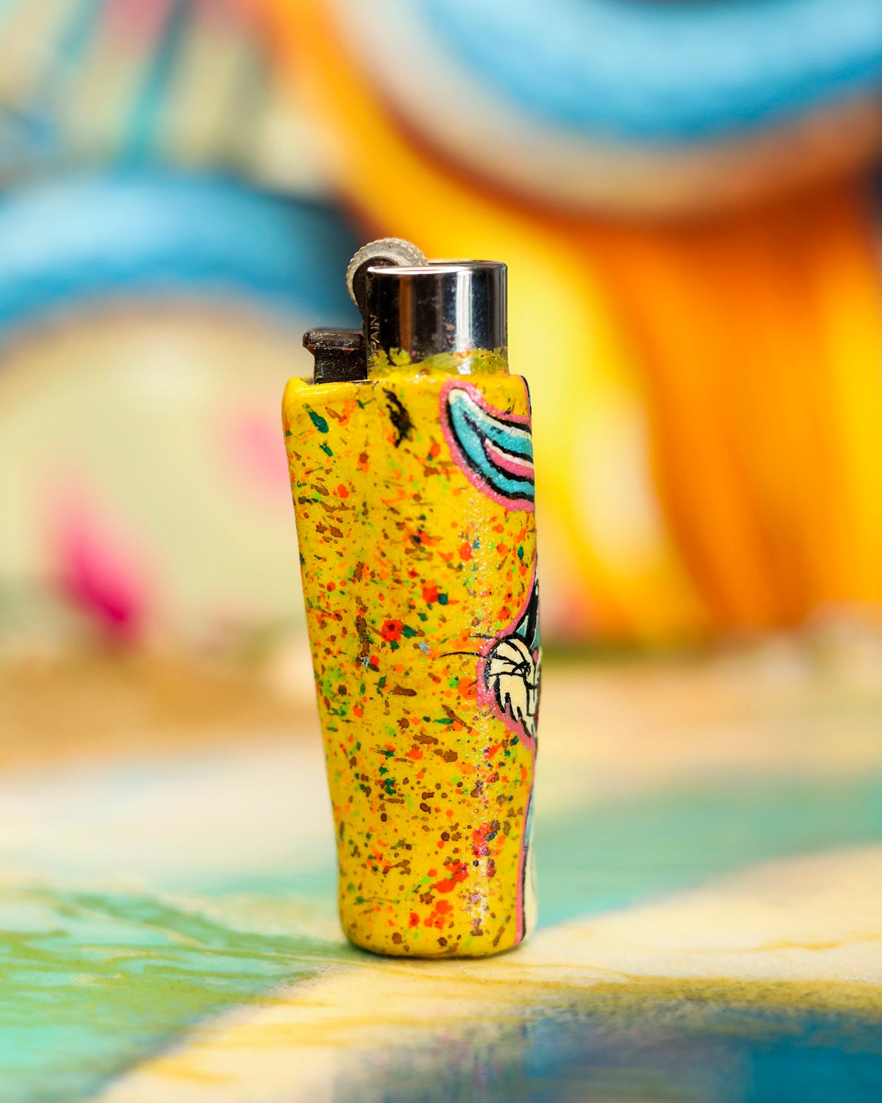 Bugs Trip Painted Clipper Lighter 🐰🎨👅✨