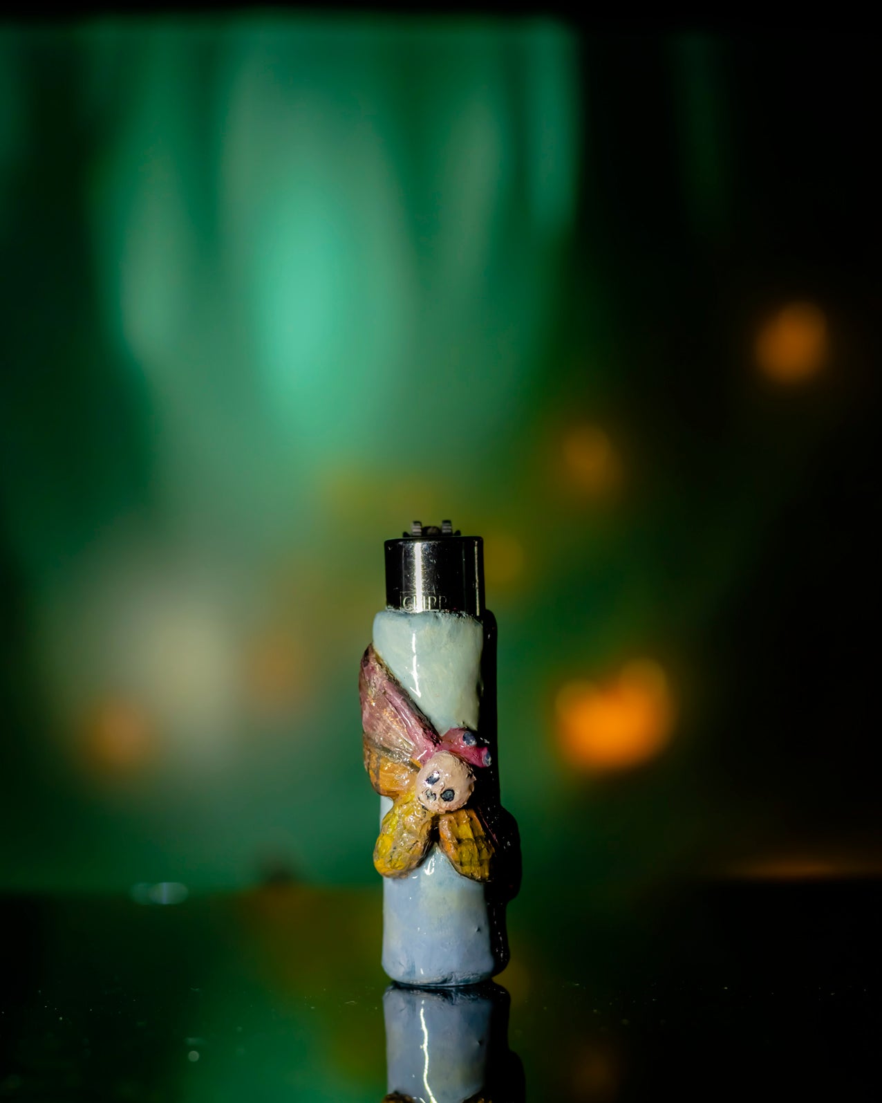 Moonlit Mothling Clay Lighter 🦋🌙🔥