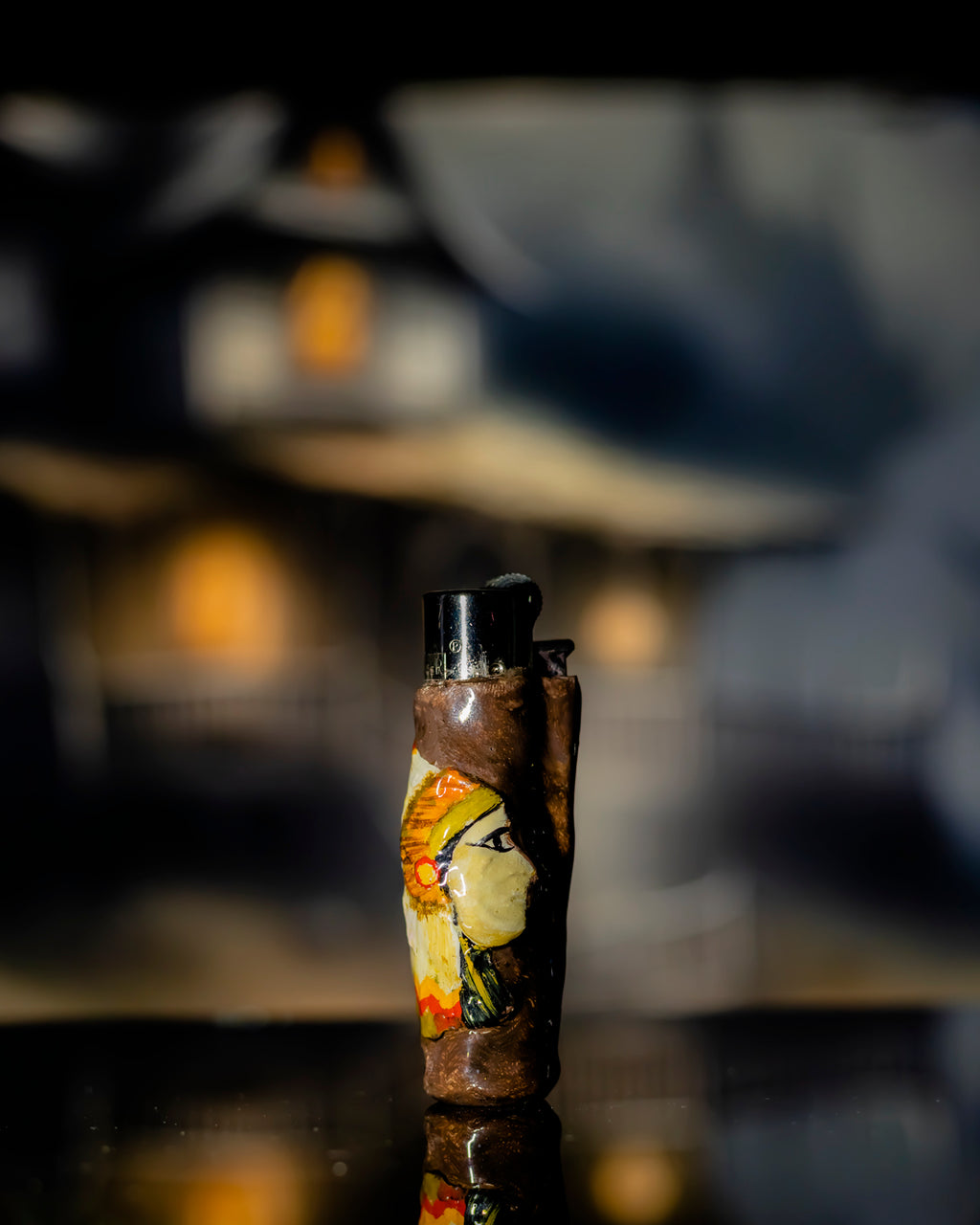 Golden Feather Chieftain Clay Lighter 🪶🔥