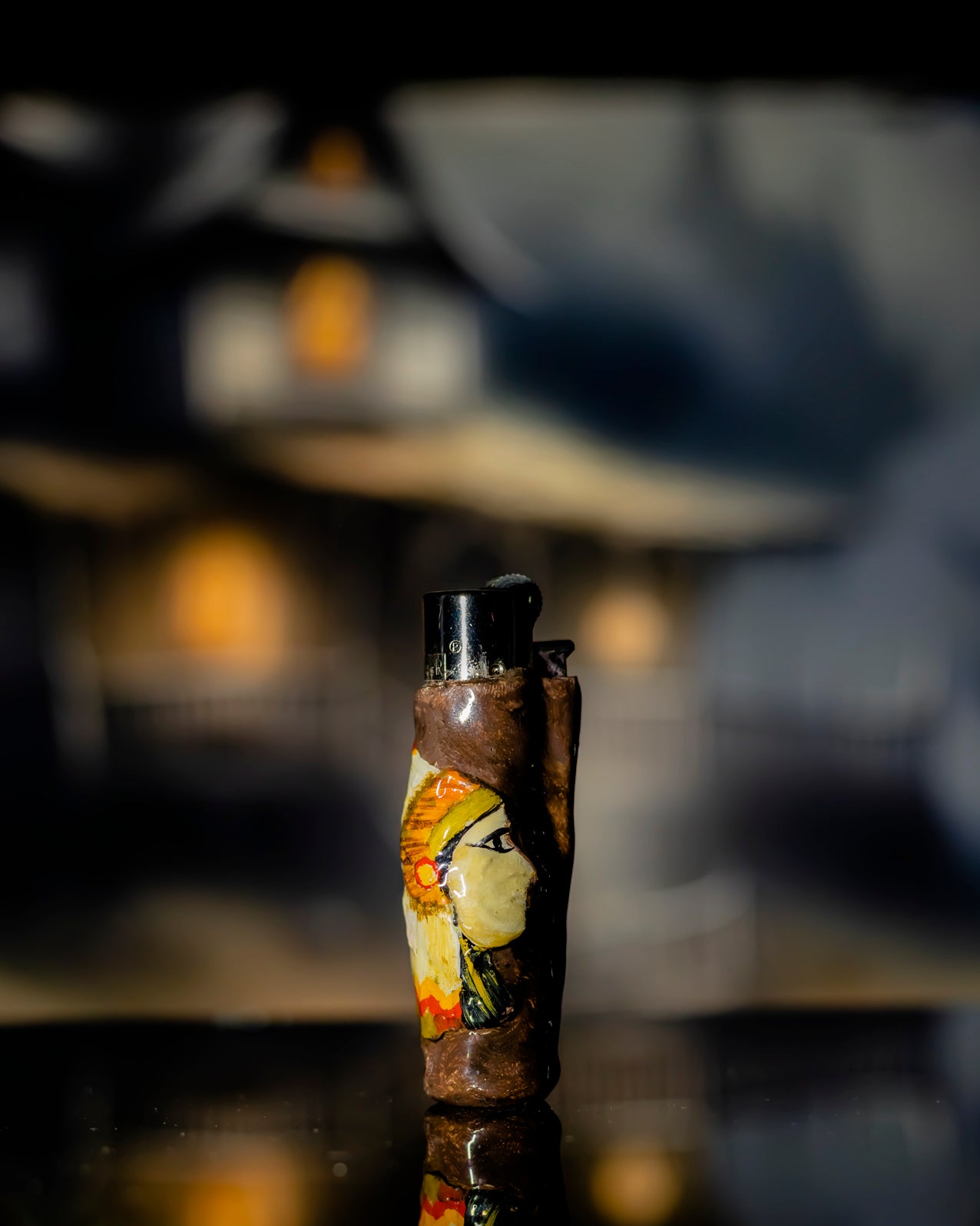 Golden Feather Chieftain Clay Lighter 🪶🔥