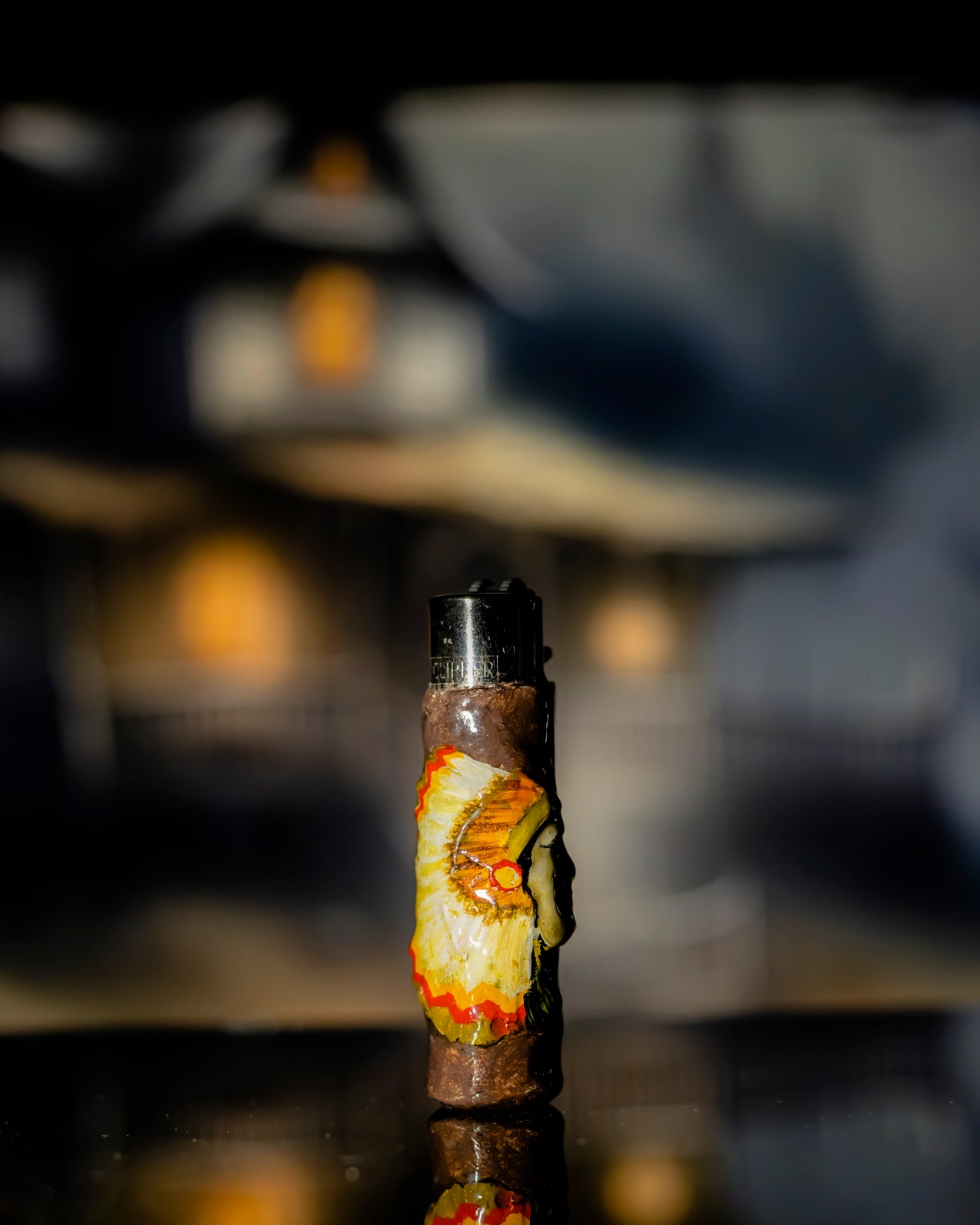 Golden Feather Chieftain Clay Lighter 🪶🔥