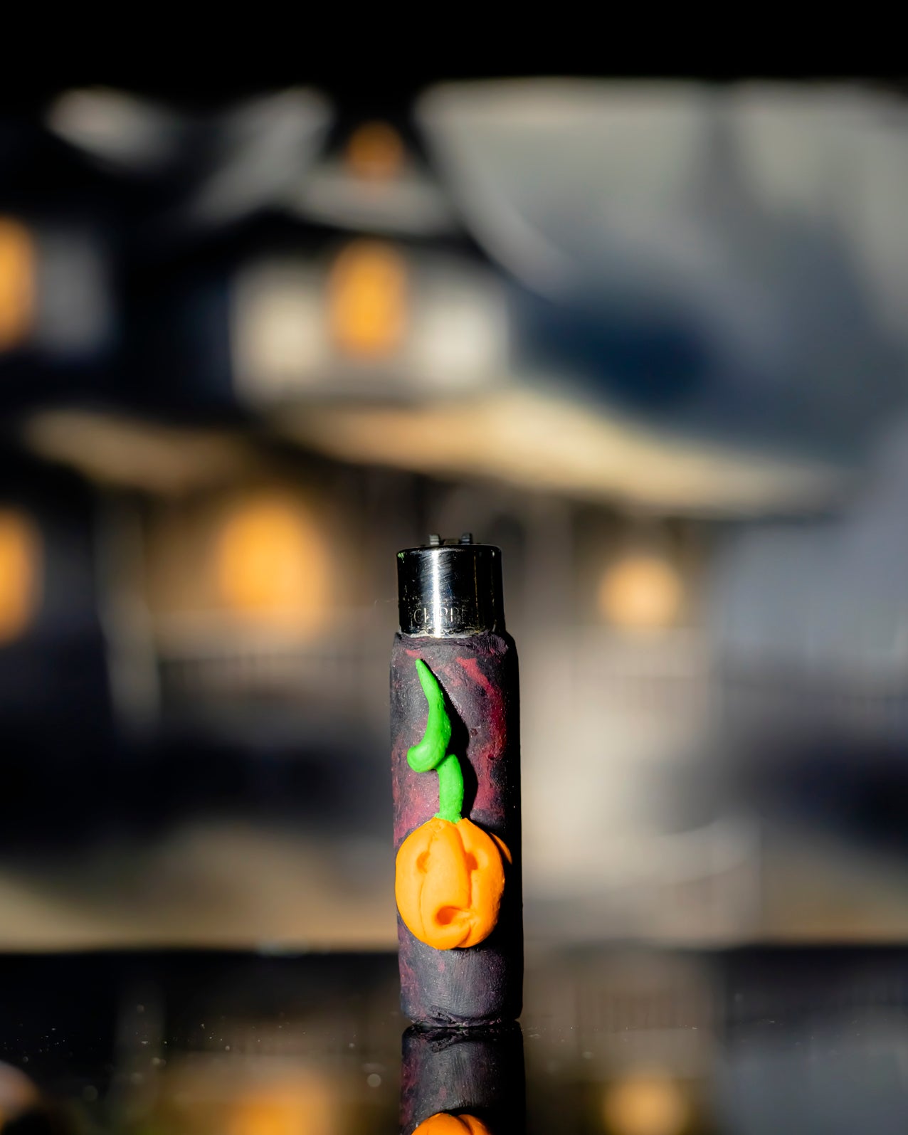 Spooky Pumpkin Vine Clay Lighter 🎃🌿