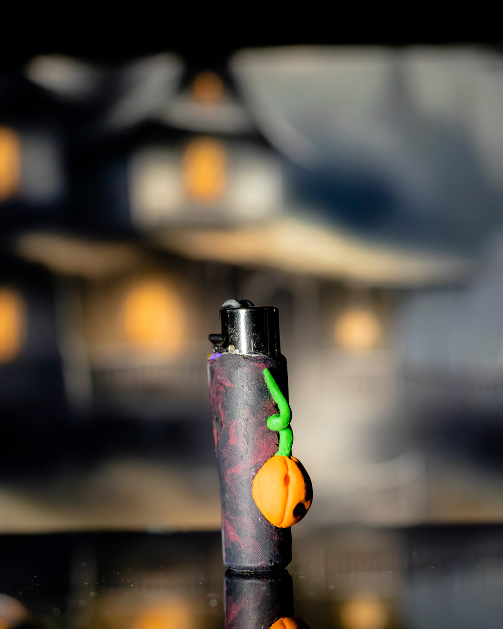 Spooky Pumpkin Vine Clay Lighter 🎃🌿