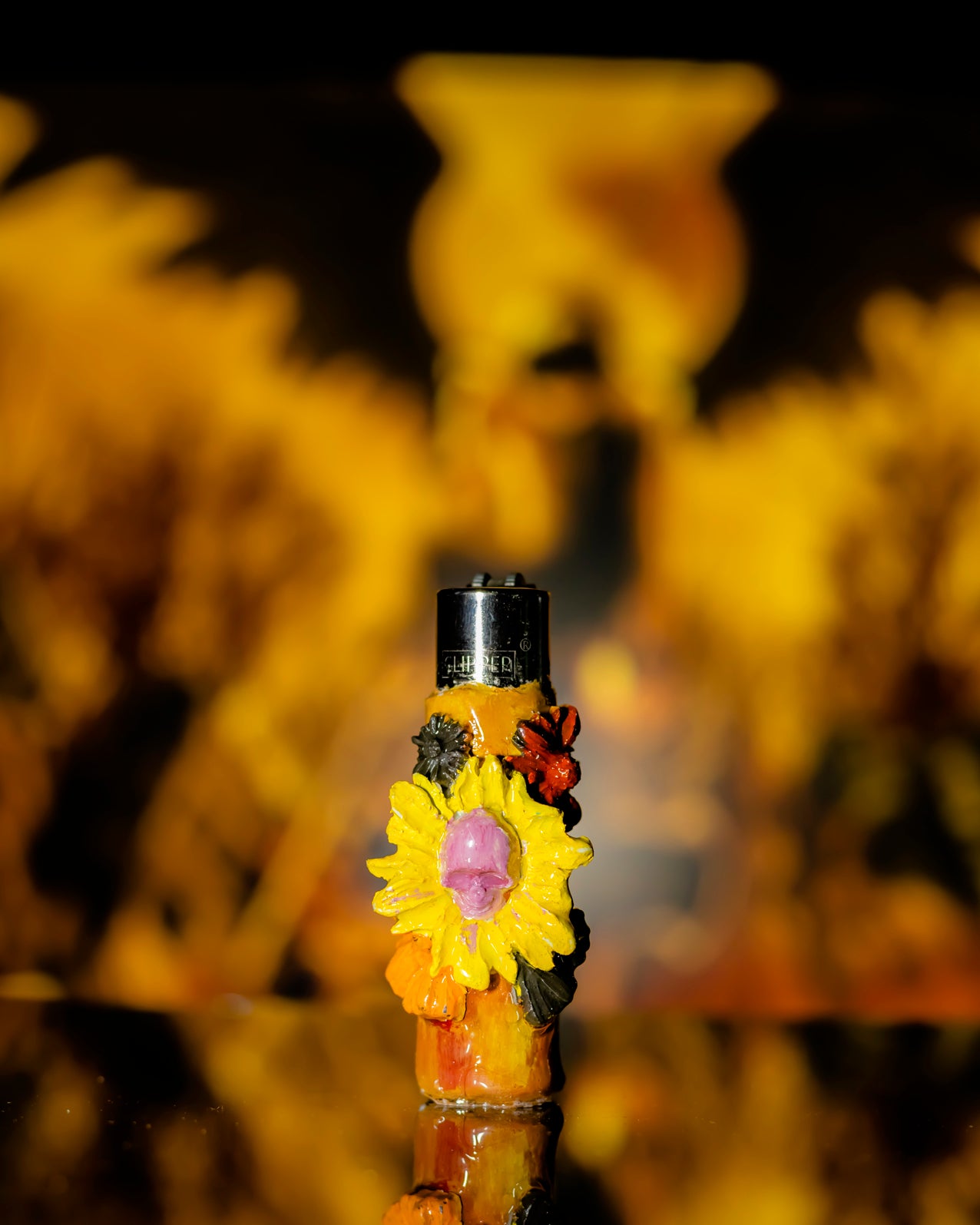 Sunflower Serenade Clay Clipper Lighter 🌻🎶