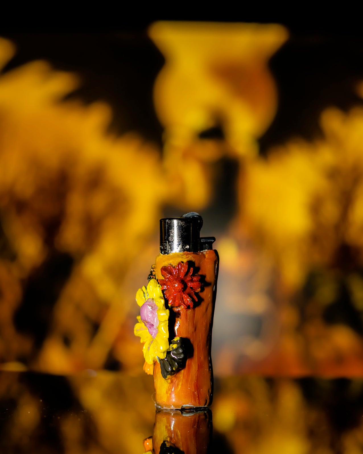 Sunflower Serenade Clay Clipper Lighter 🌻🎶