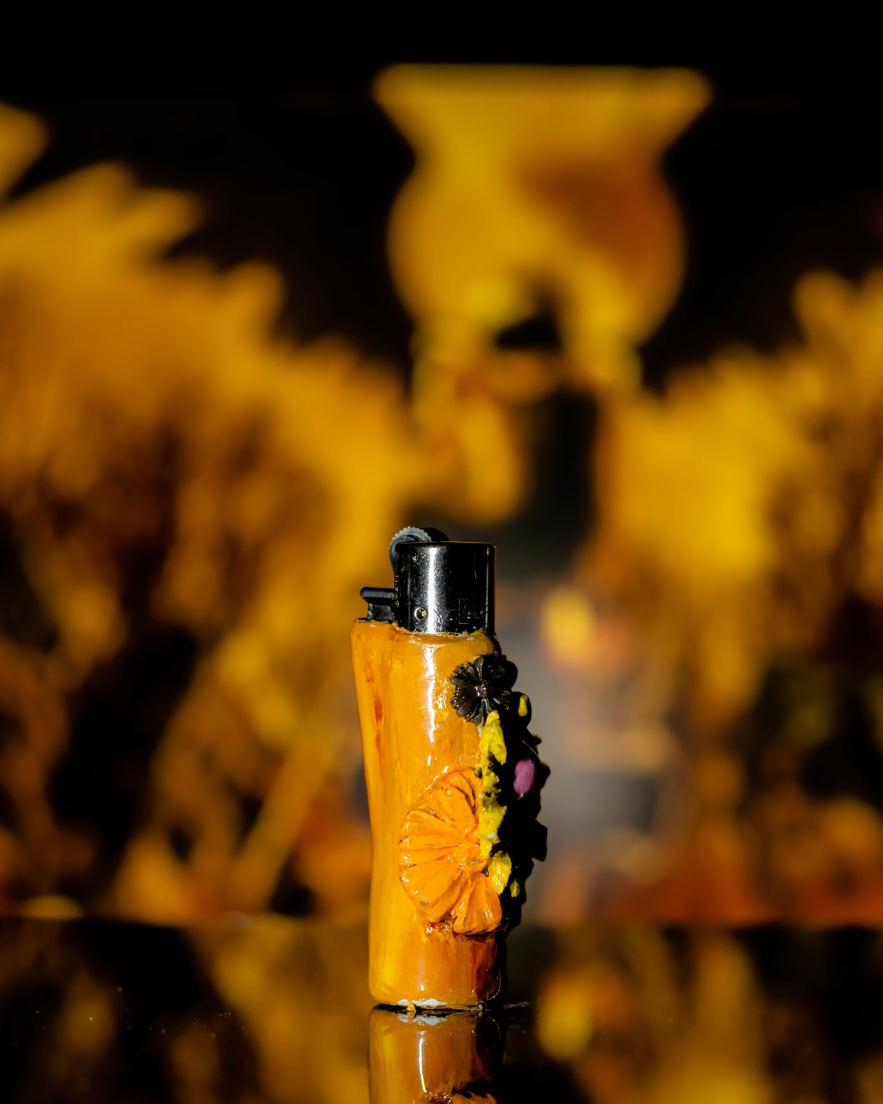 Sunflower Serenade Clay Clipper Lighter 🌻🎶